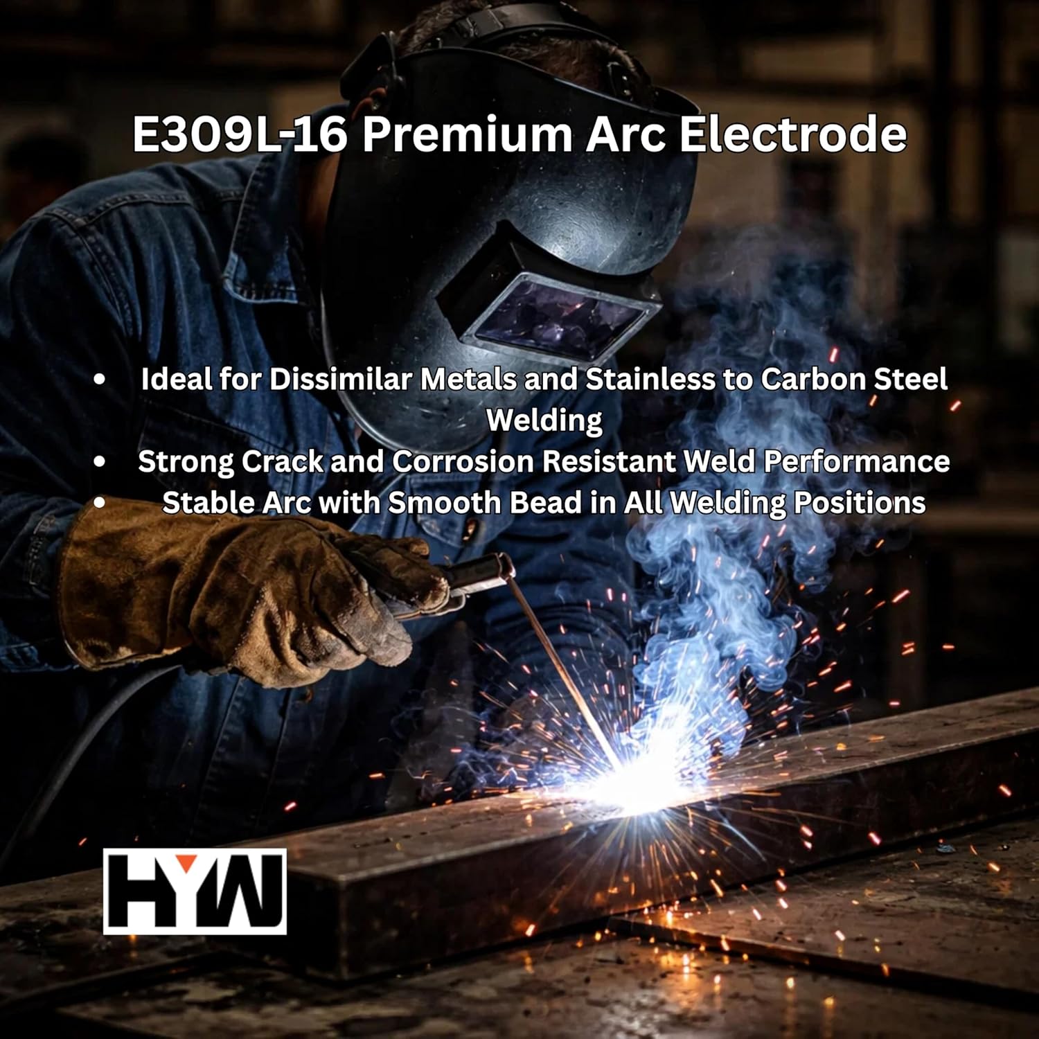 E309L-16 3/32" x 12" Stainless Steel Electrode 1/2-lb 1-lb 2-lb 5-lb 10-lb (10-lb)