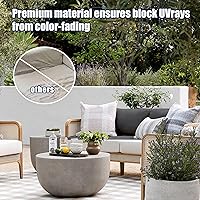 Vista 3 de Juego de 12 fundas de almohada y cojines para exteriores, 8 fundas de asiento + 4 fundas de almohada, fundas elásticas para muebles de patio