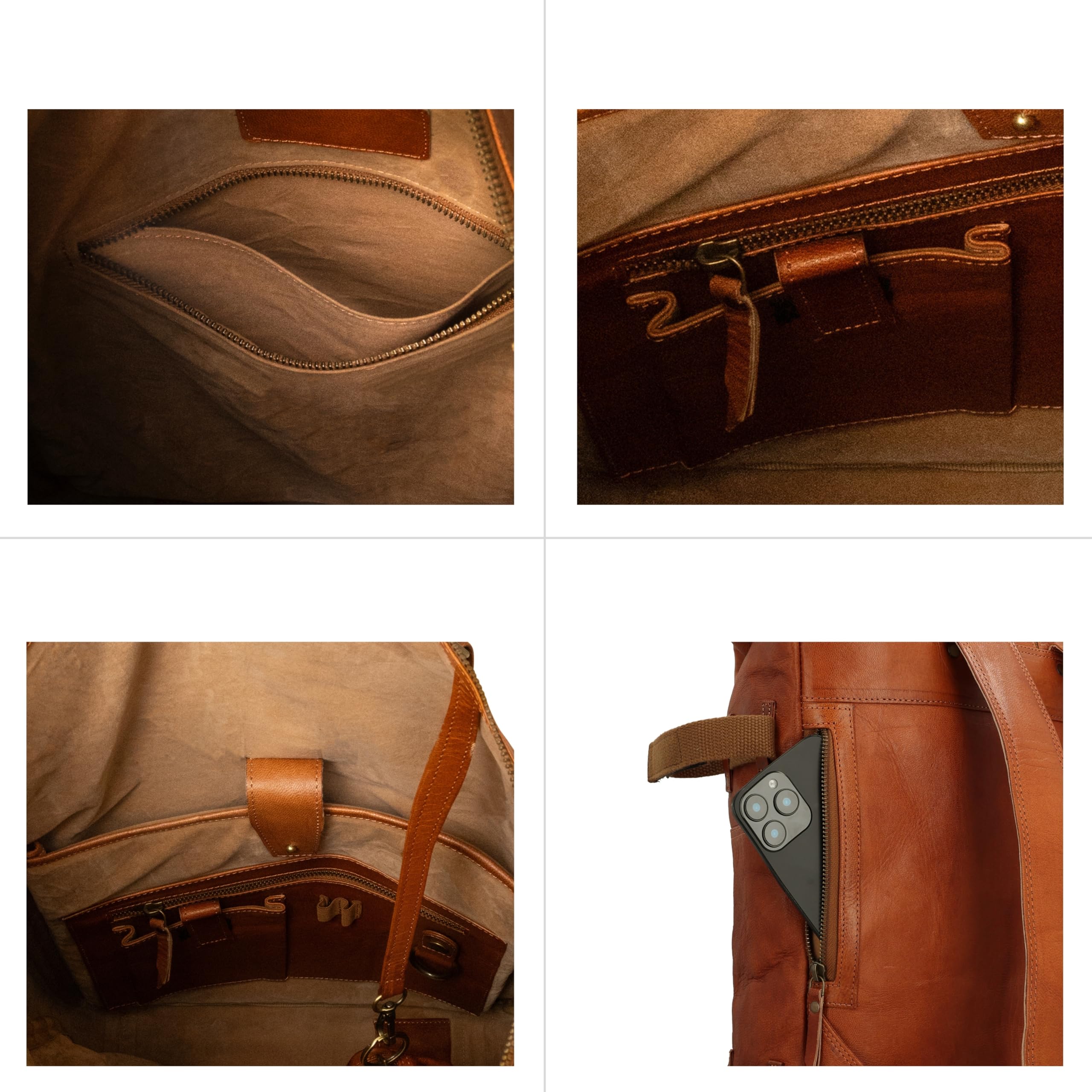 Gusti Zaino In Pelle Milo - Zaino Vintage In Pelle Da Uomo E Donna Con Scomparto Per Laptop Impermeabile, Bagaglio A Mano 15 Pollici, Organizer, Scomparto AirTag, Robusto Zaino Business Per La Scuola