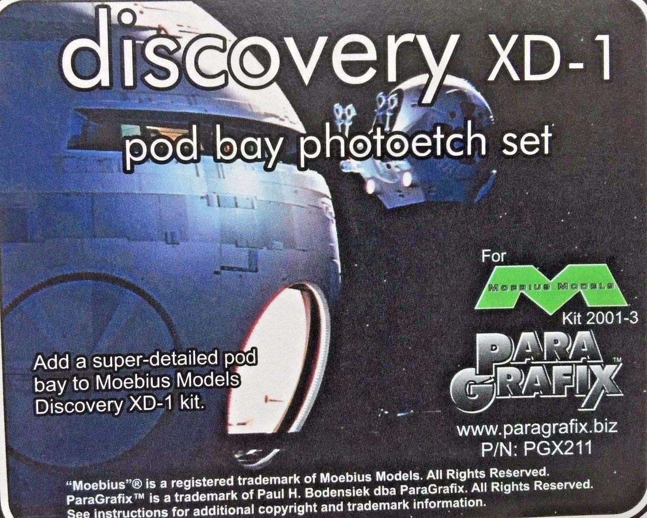 Paragrafix 2001: A Space Odyssey - Discovery XD-1 Pod Bay - 1/144 Scale Model Kit - Sci-Fi Space - Teen, Young Adult, Adult - Image 2