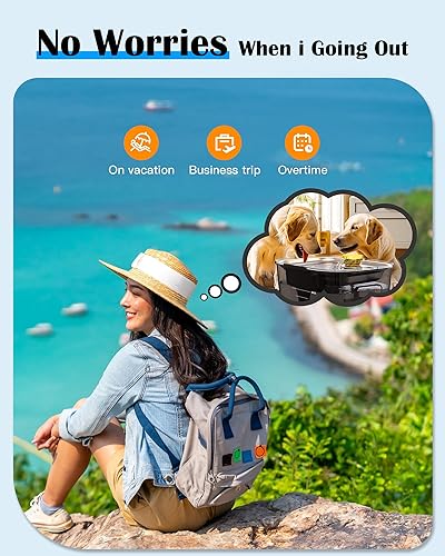 Miniatura 8 de lesotc - Dispensador de agua para perros de 338 oz10 L, fuente de agua para perros, de acero inoxidable, fuente de agua para perros grandes y