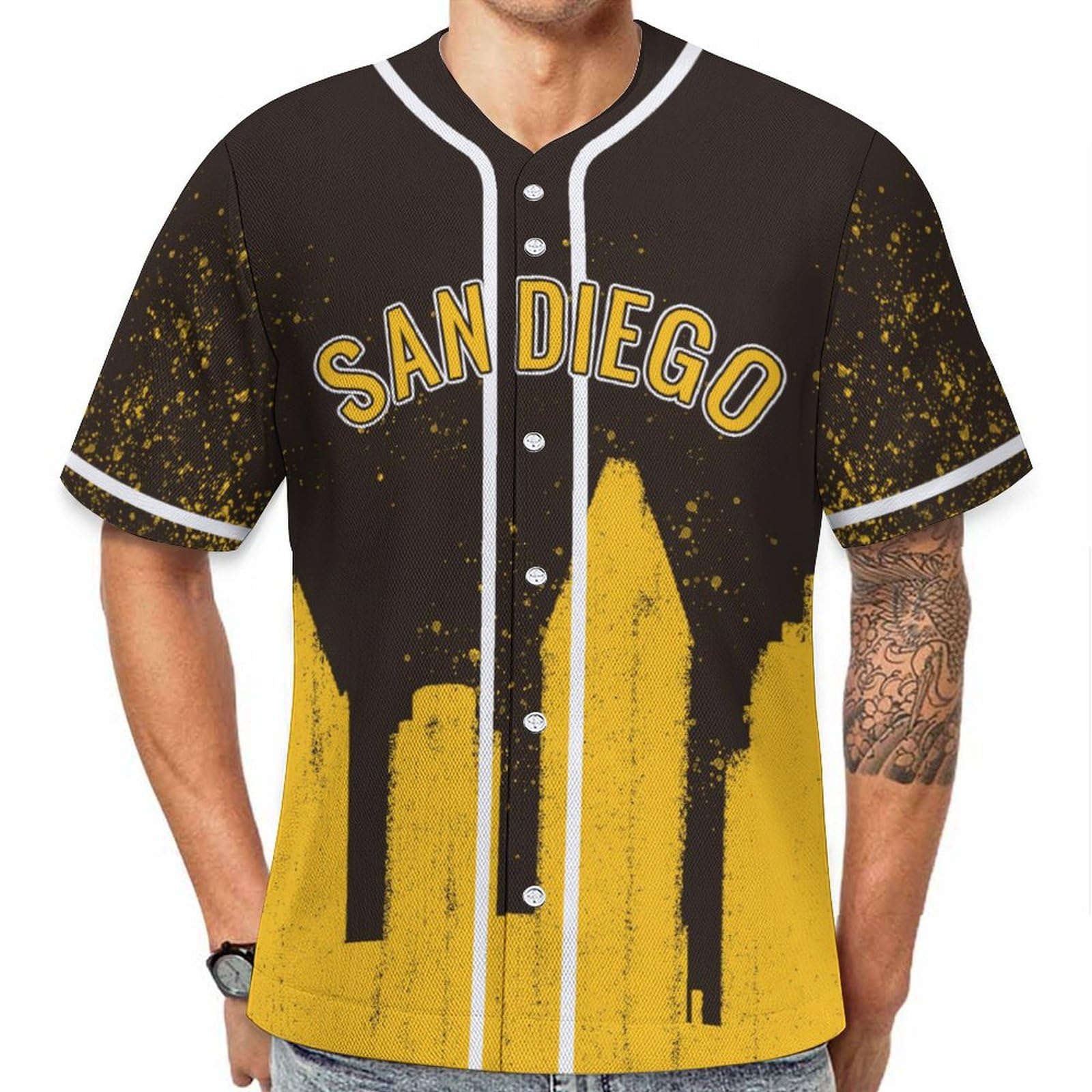JH3DBF Baseball City Jerseys Sports Fans Shirts Clothing for Fans Men Gifts Printing S-2XL