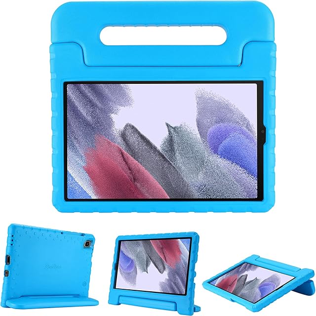 ProCase Kids Tablets Case for Samsung Galaxy Tab A7 Lite 8.7 Inch 2021(SM-T220 T225 T227),Lightweight Shockproof Protective Case Cover, with Handle Kickstand Blue