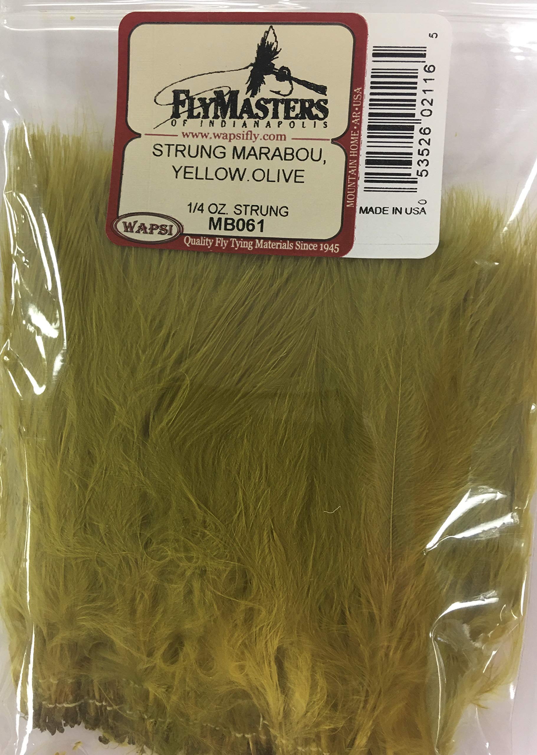Wapsi Strung Marabou, Yellow.Olive