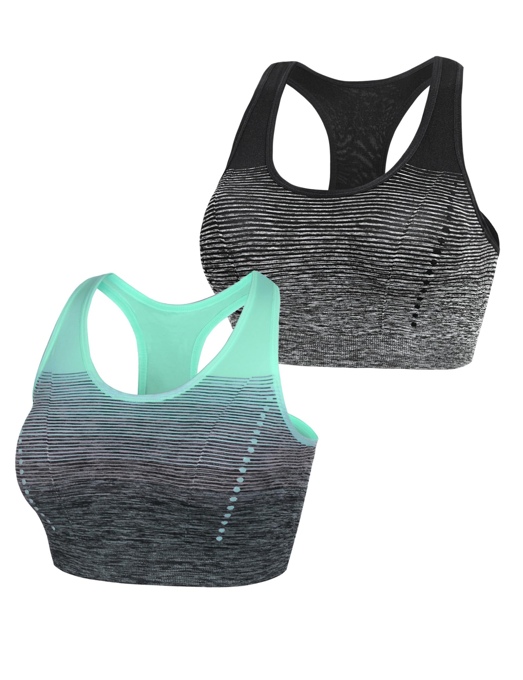 Sykooria Donna Reggiseno Sportivo Reggiseno da Allenamento Senza Ferretto Top Fitness Donna Palestra Imbottito per Ginnastica Yoga S-XXL