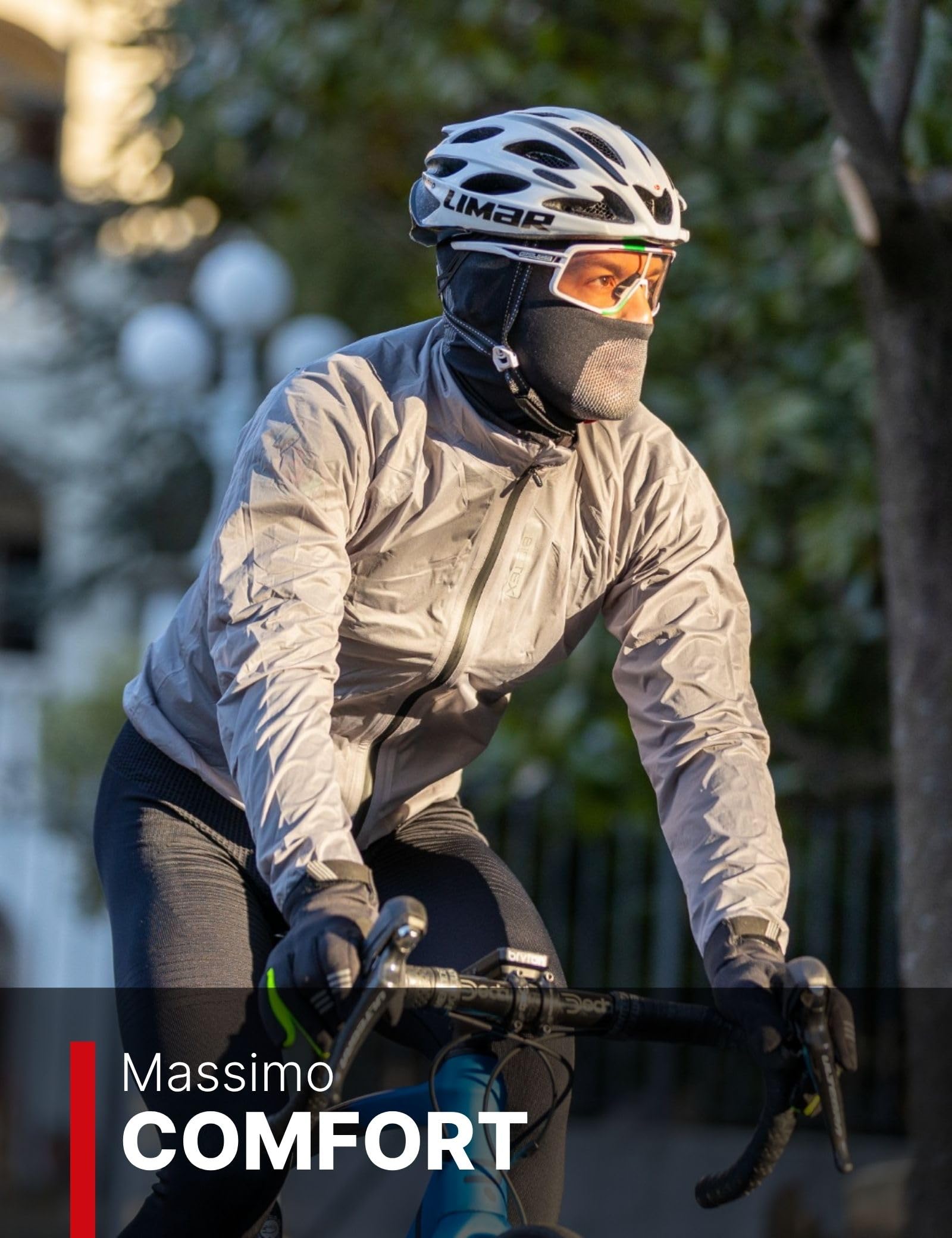 BIOTEX Cagoule Limitless Thermique et Respirant pour l'hiver, sans couture, Idéal pour cyclisme, VTT, moto et sports d'hiver