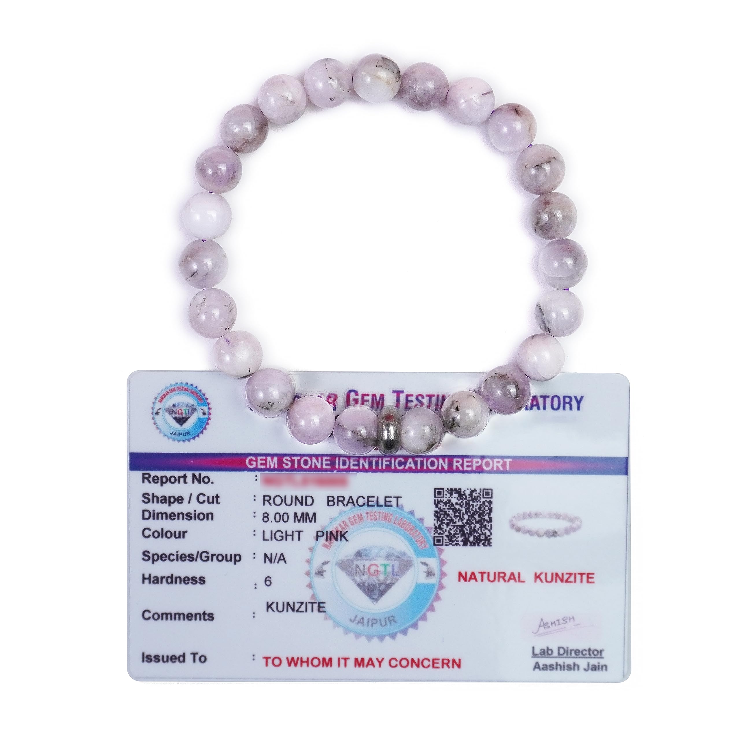REMEDYWALA Charged Energized Certified Kunzite Bracelet 8mm For Reiki, Balance Chakra, Positive Energy, Healing | Kunzite Stone Bracelet for Men and Women (B0CH32XXRY) Amazon Price History, Amazon Price Tracker