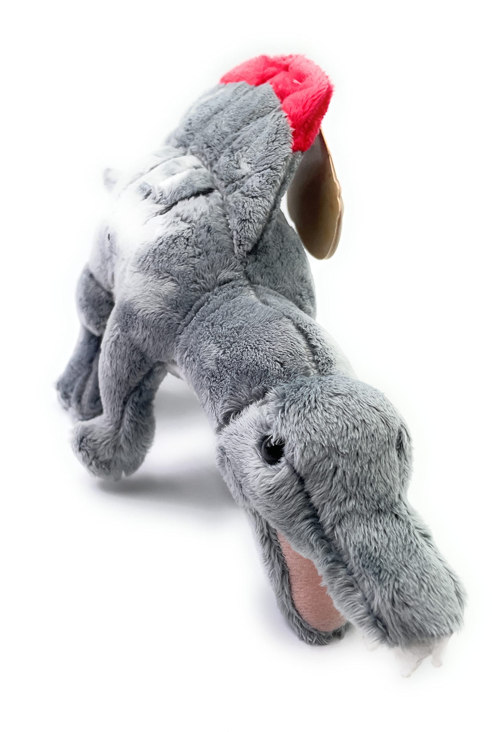 Onwomania Plush Cuddly Toy Stuffed Animal Spinosaurus Dino Dinosaur 37cm Grey, Gray - Image 2
