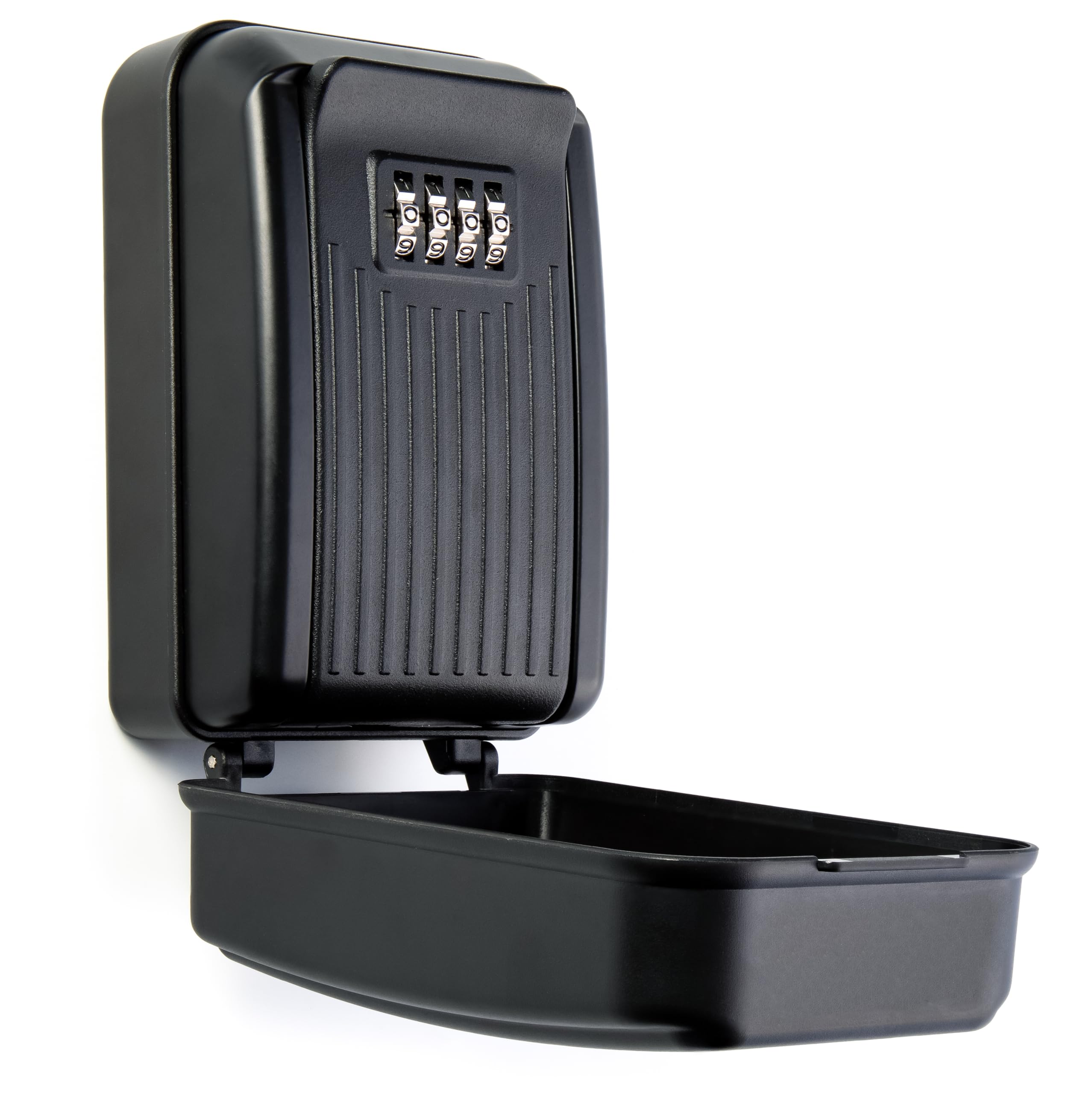 Rhino Lock Secure Key Plus Coffre-fort à combinaison – Coffre-fort mural pour clés d'extérieur – Grand espace de rangement interne pour clés de maison ou de bureau avec serrure solide à 4 chiffres