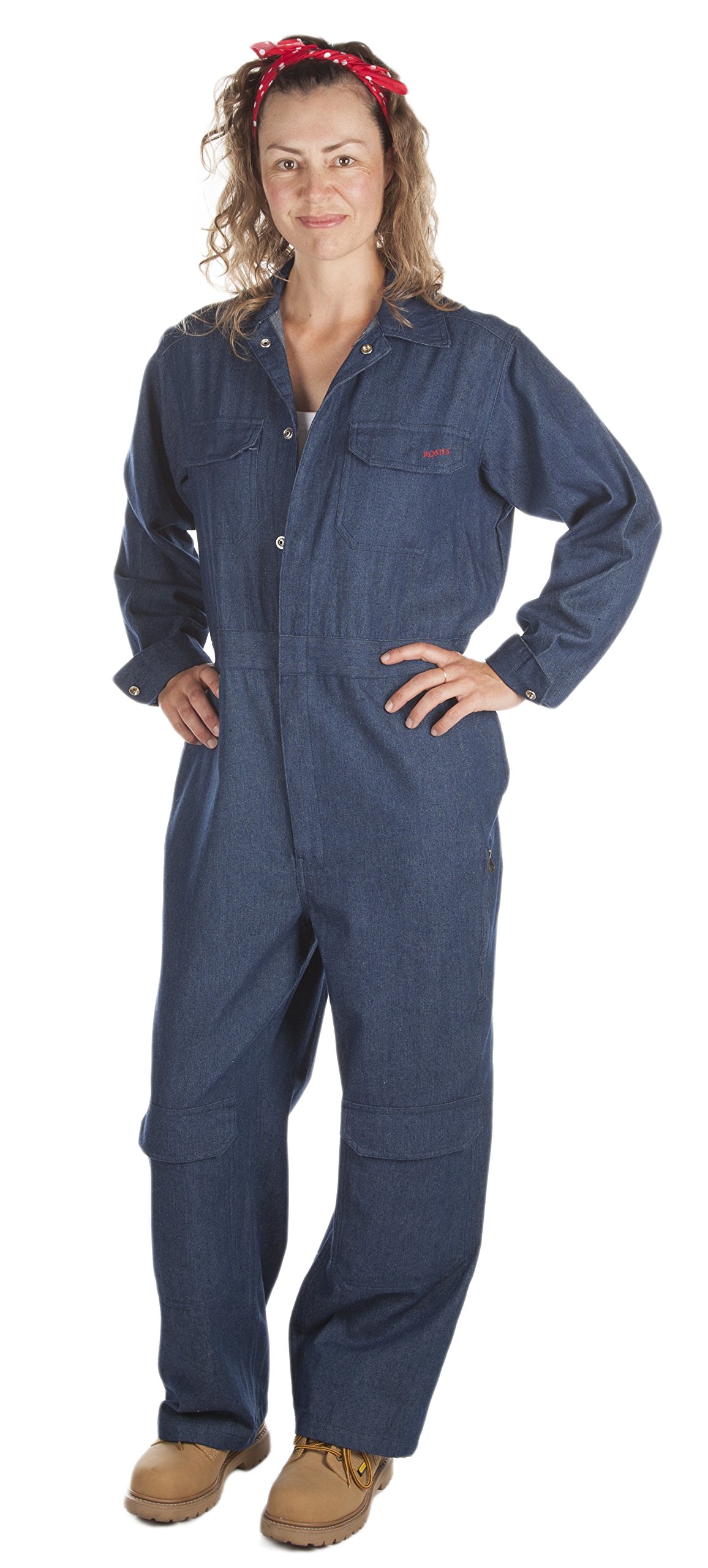 Rosies Workwear Coveralls Denim (Large)