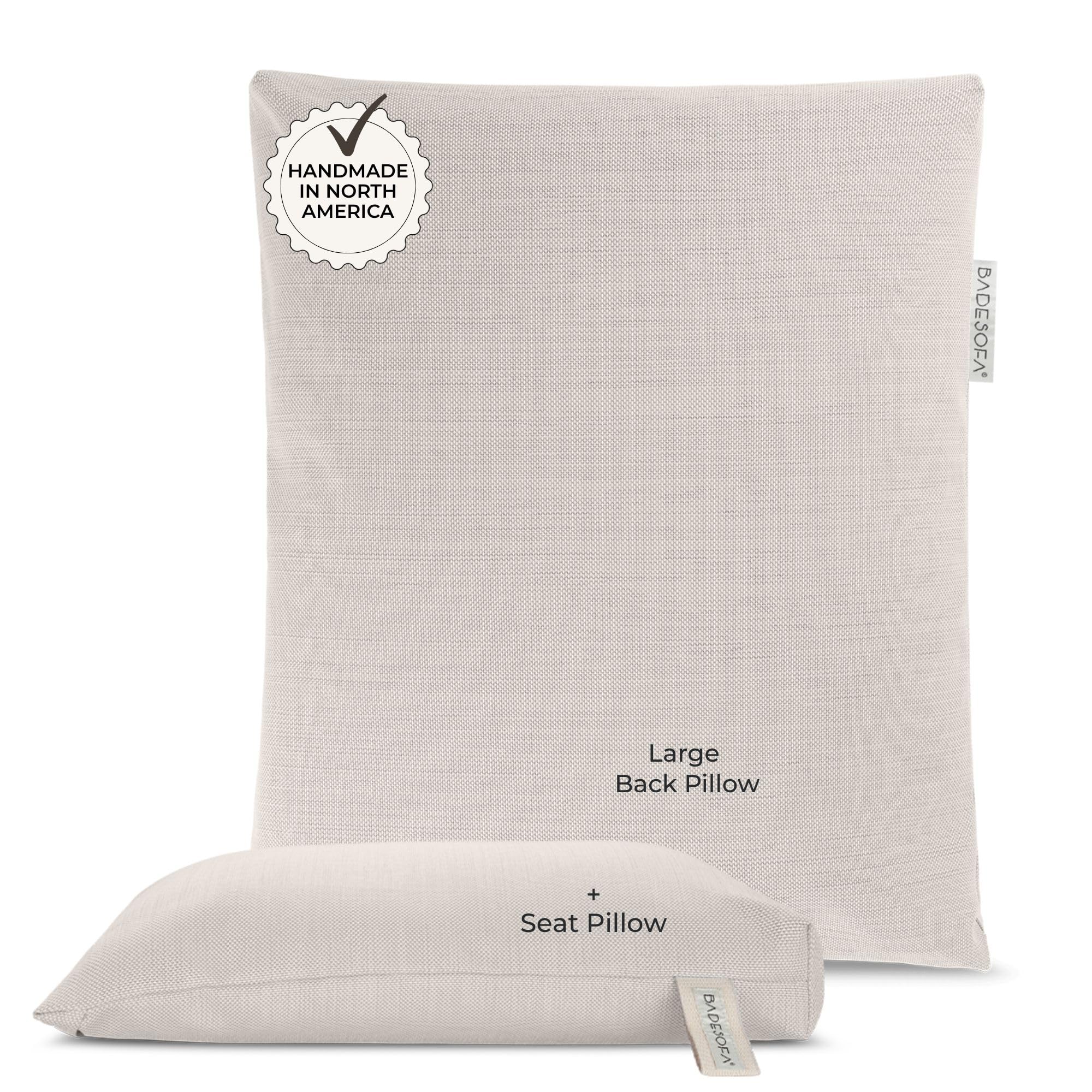 BADESOFA® Luxury Full Body Bath Pillows for Tub Set in Ivory Pearl