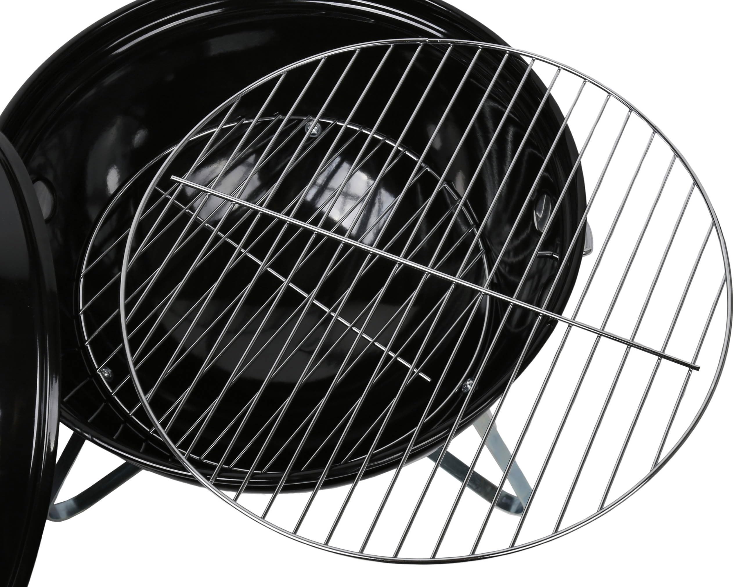 Grill węglowy kulisty, na nóżkach, z pokrywą 37x37x44 cm
