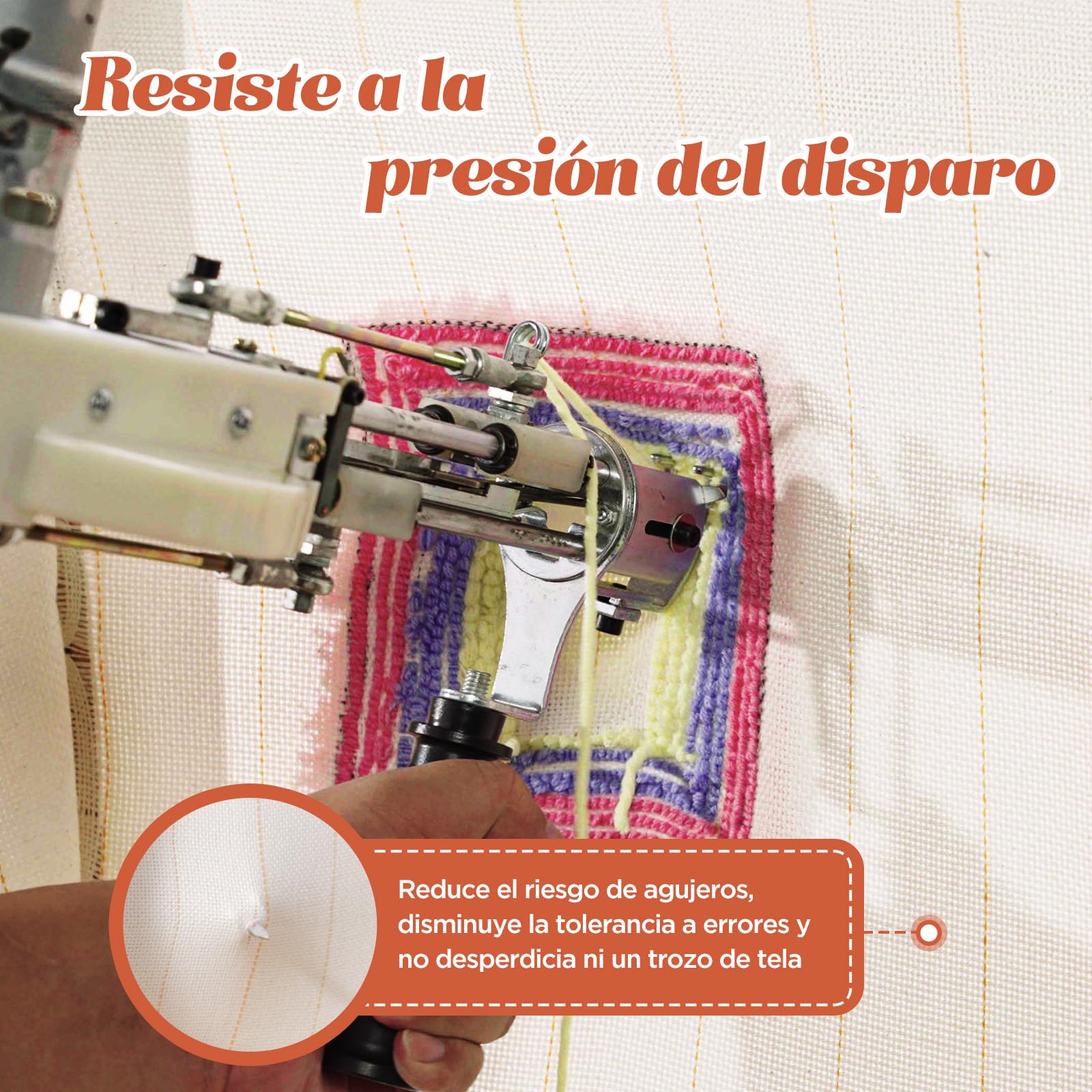 BESGEER 203 × 203cm(80 * 80in) Tufting Stoff für Tufting Guns für Handgefertigche, Primaria Tufting Tuch Monkstoff Punch Needle,Tufting Cloth with Marked Lines - Monks Cloth for Rug tufting Kit
