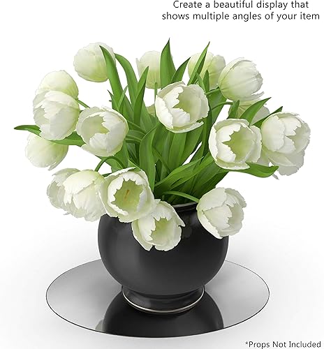 Miniatura 5 de Marketing Holders Espejo acrílico redondo de 22 pulgadas, azulejos circulares reflectantes para manualidades, barcos, caravanas, cámperes, ligero,