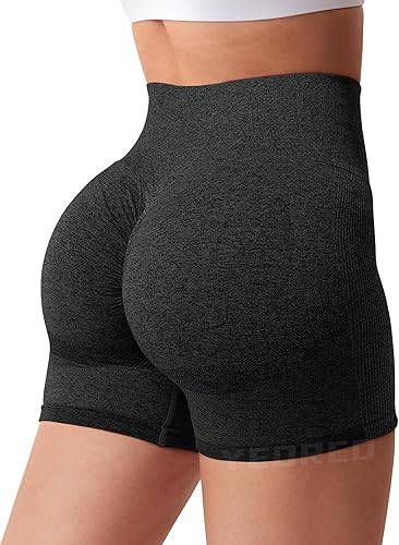 Miniatura 5 de YEOREO - Shorts de ciclismo para mujer, sin costuras, con cintura alta, para entrenamiento, yoga y gimnasio, estilizan tu figura
