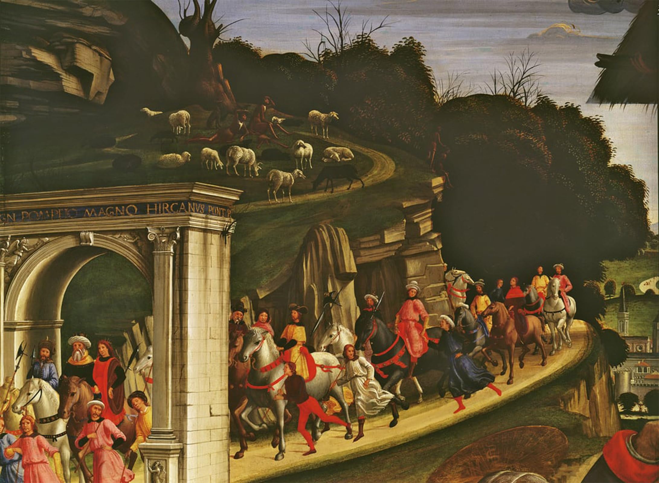 POSTERIIk Famous Modern Artwork Art Mural Adoration of the Shepherds by Domenico Ghirlandaio Oil Paintings Pictures for Home Decor 60x90cm