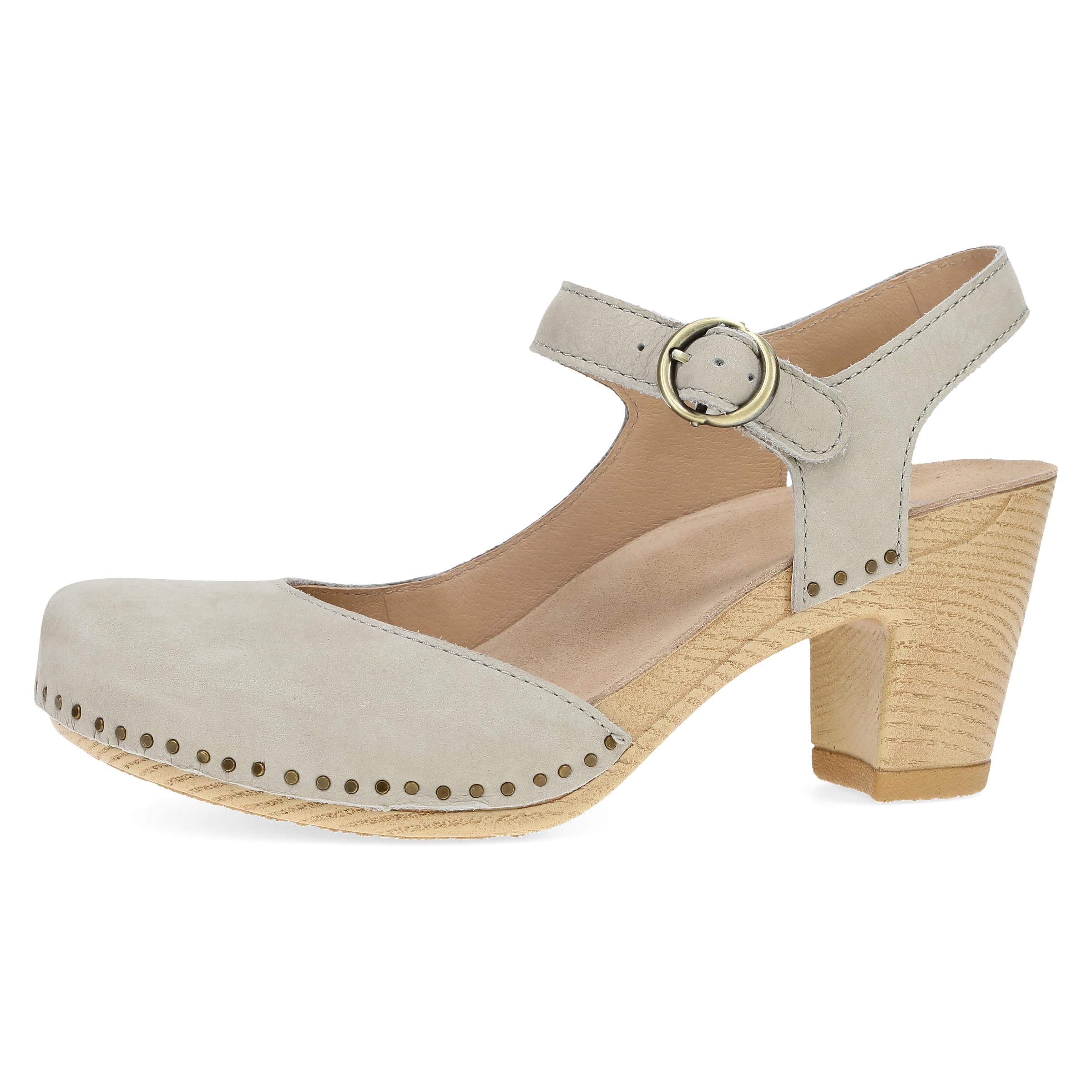 Dansko Taytum Closed-Toe Assymetrical Sandal for Women - Quality Leathers Treated with Scotchgard for Stain Resistance - Cushioned, Contoured Footbed for All-Day Comfort