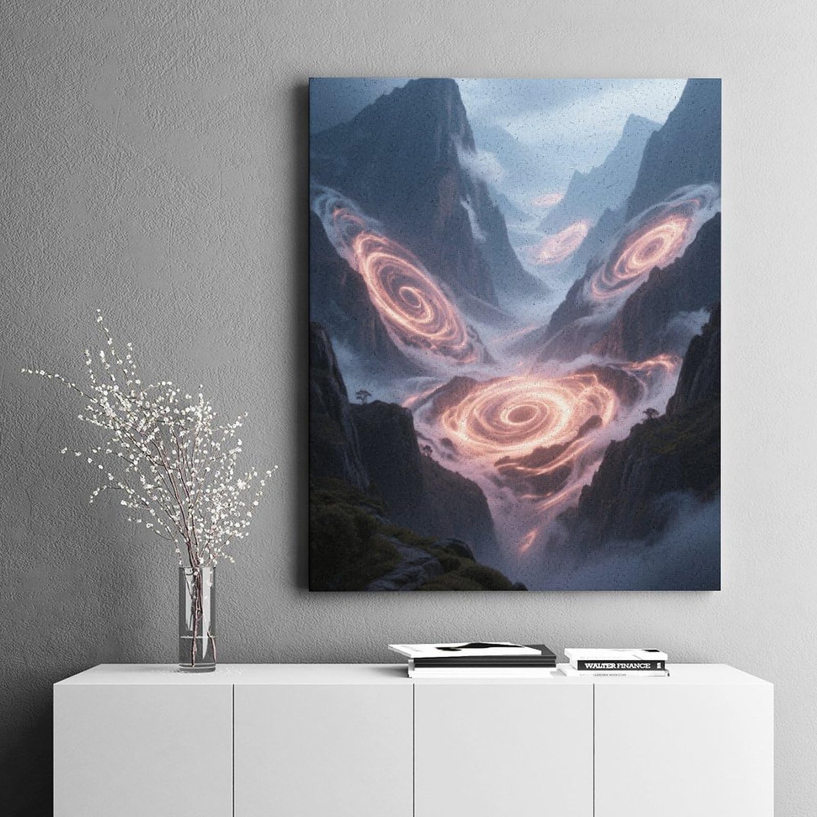 KOAYUBFC Mysterious Valley Malen nach Zahlen Kit für Erwachsene Anfänger Erwachsene Malen nach Zahlen Kits auf Leinwand DIY Acryl Ölfarben Malerei mit Pinseln als Geschenk Home Wall Decor