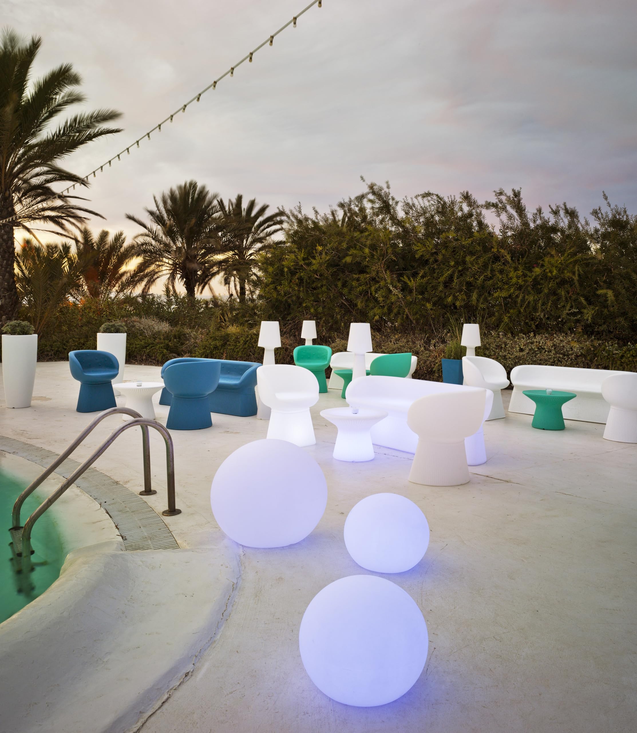 Boule Lumineuse extérieure Buly 60 cm Recharge Solaire + Batterie Rechargeable