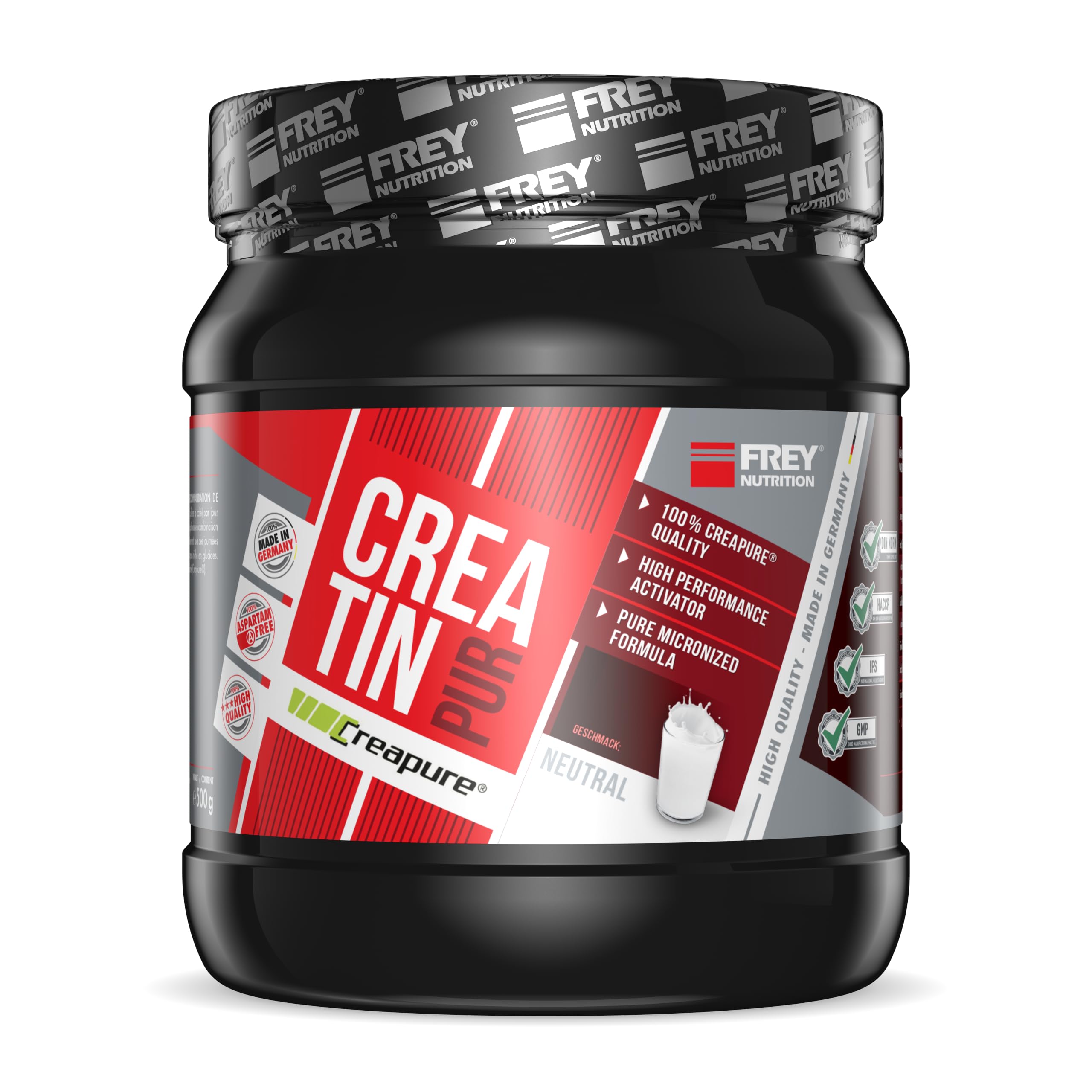 Frey Nutrition Creatin Pur, 1er Pack (1 x 500 g)