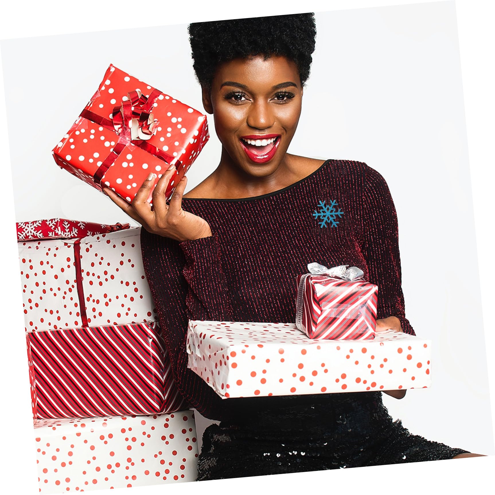 jojofuny 30 Pezzi Toppe Fiocco di Neve per Cucito, Accessori per Abbigliamento Fai da Te, Materiale Leggero e Creativo per Riparazione e Decorazione