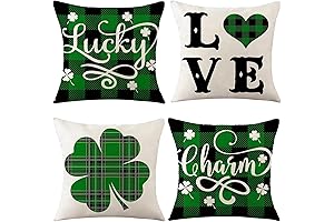St Patrick's Day Throw Pillow Covers Set of 4