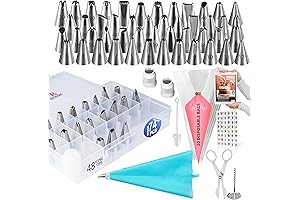 RFAQK 74-Piece Icing Piping Bags and Tips Set: The Ultimate Baking Haven
