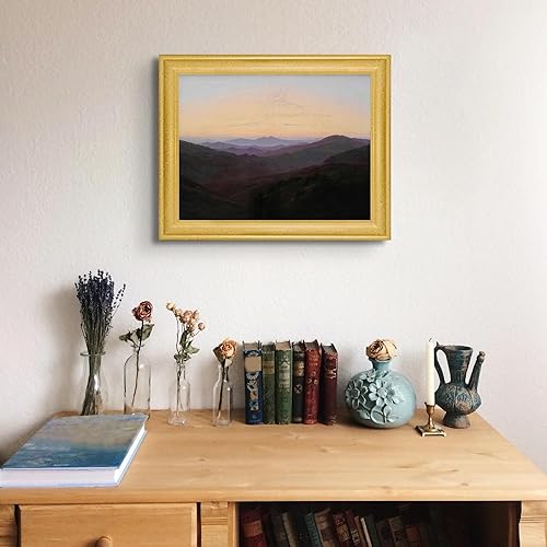 Miniatura 3 de Riesengebirge de Caspar David Friedrich - Póster enmarcado para decoración de pared, pintura de obras de arte finas, pósteres e imágenes,