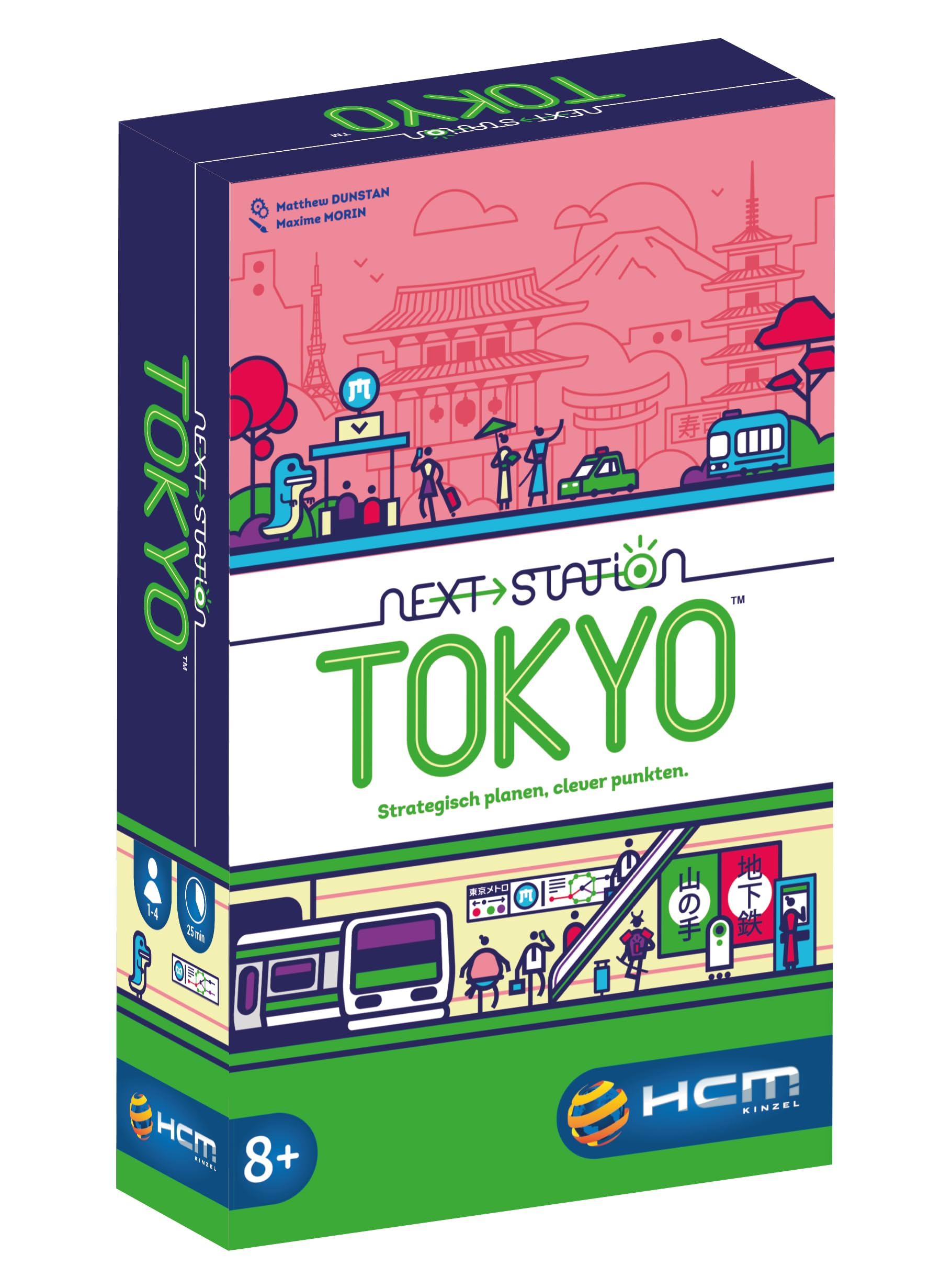 HCM KinzelNext Station Tokyo | Successor to the Nominated Game | Flip & Write - New Underground Lines for Tokyo Tourism | Skill and Strategy | German | 55214