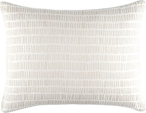 Miniatura 2 de Pine Cone Hill Talus - Funda de edredón de yeso, tamaño estándar, patrón gráfico neutro/marfil