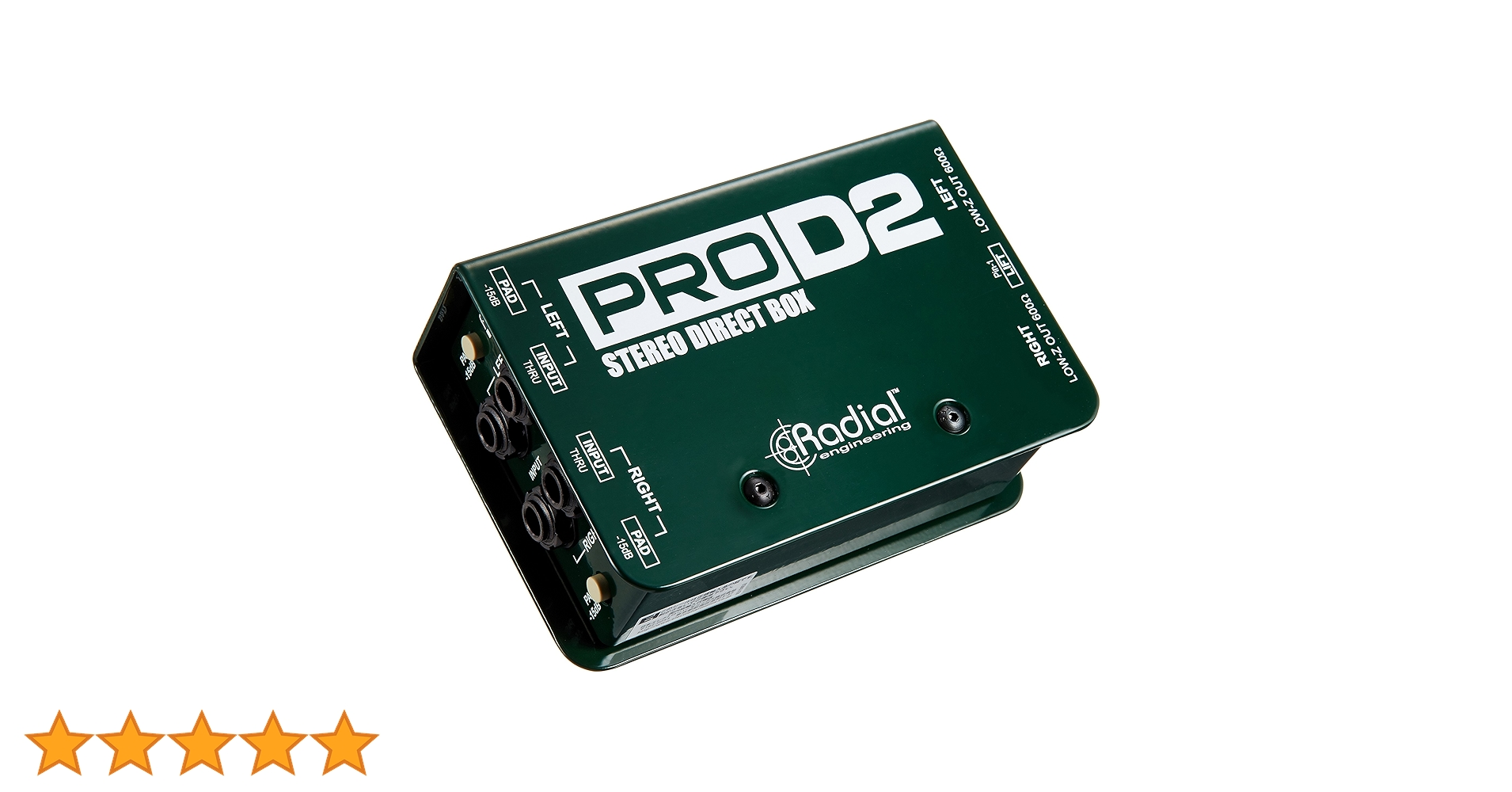 Radial PRO D2 ステレオダイレクトボックス Radial Engineering ProD2 Passive Stereo Direct Box | Guitar
