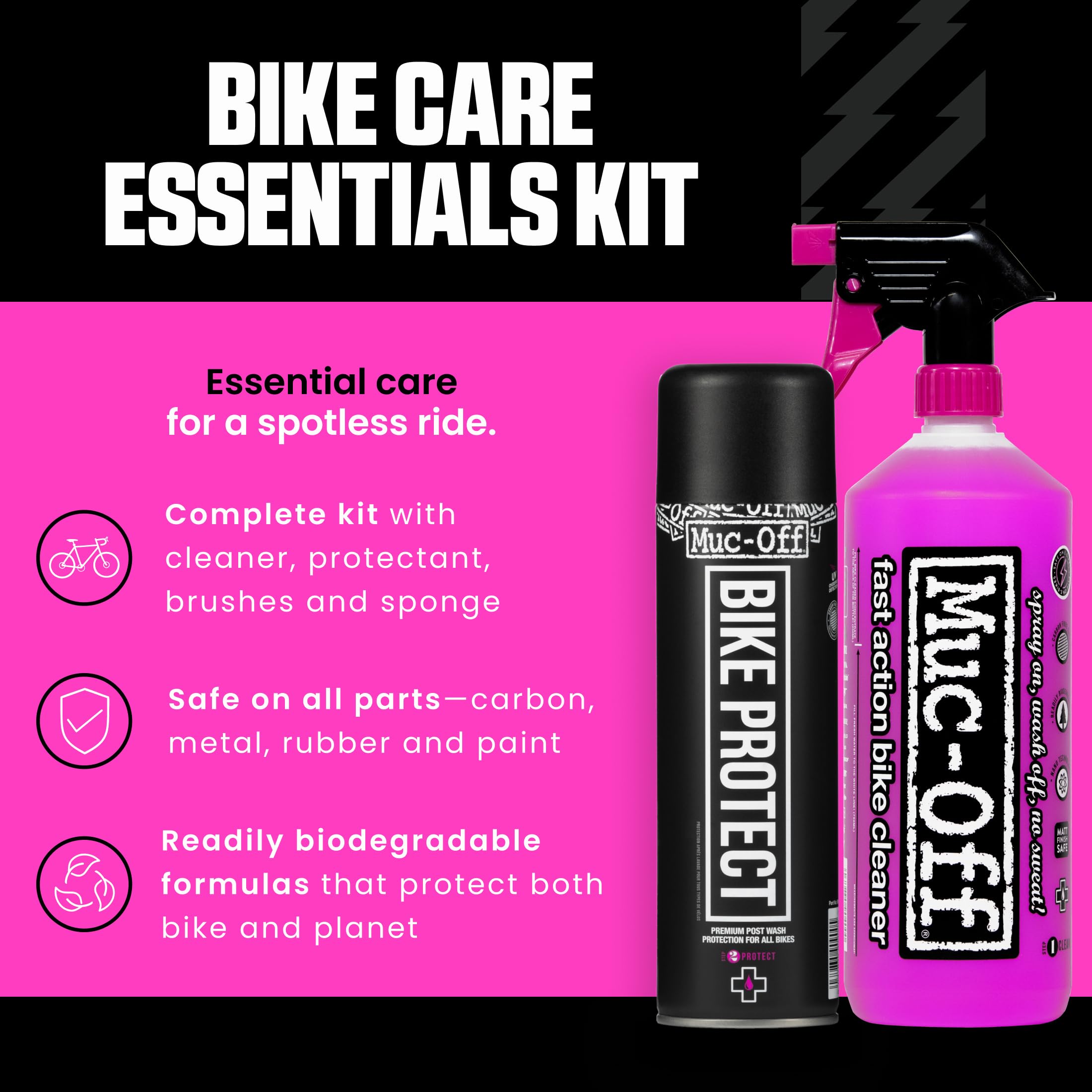 Muc-Off 936 Kit de Nettoyage Vélo 936US Naturel Ensemble 5 en 1