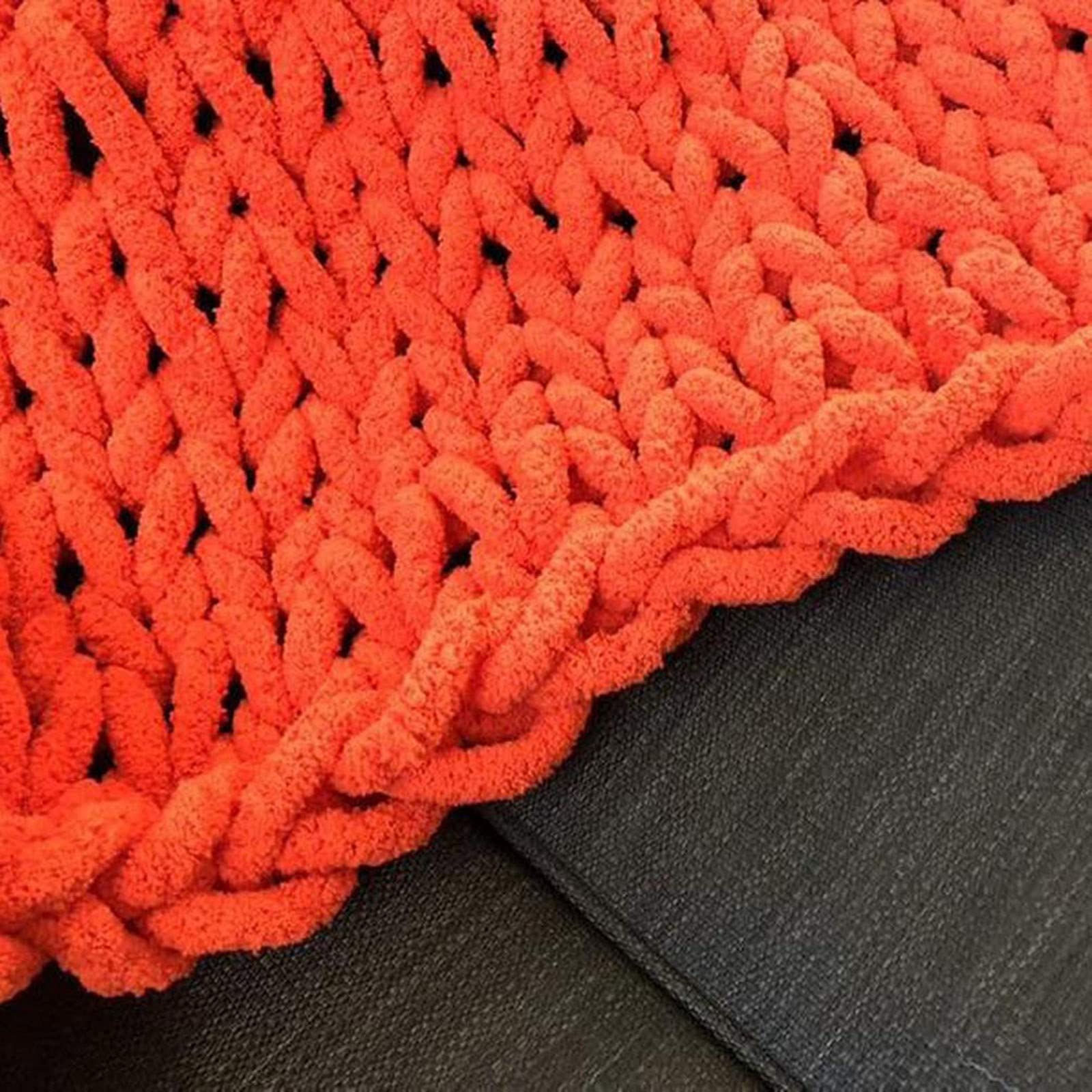 Coperta lana lavorata a maglia grossa Coperta in ciniglia fatta a mano Coperta lavorata a maglia grossa Coperta morbida calda accogliente per divano letto, sedia, miglior regalo, lavabile in lavatrice