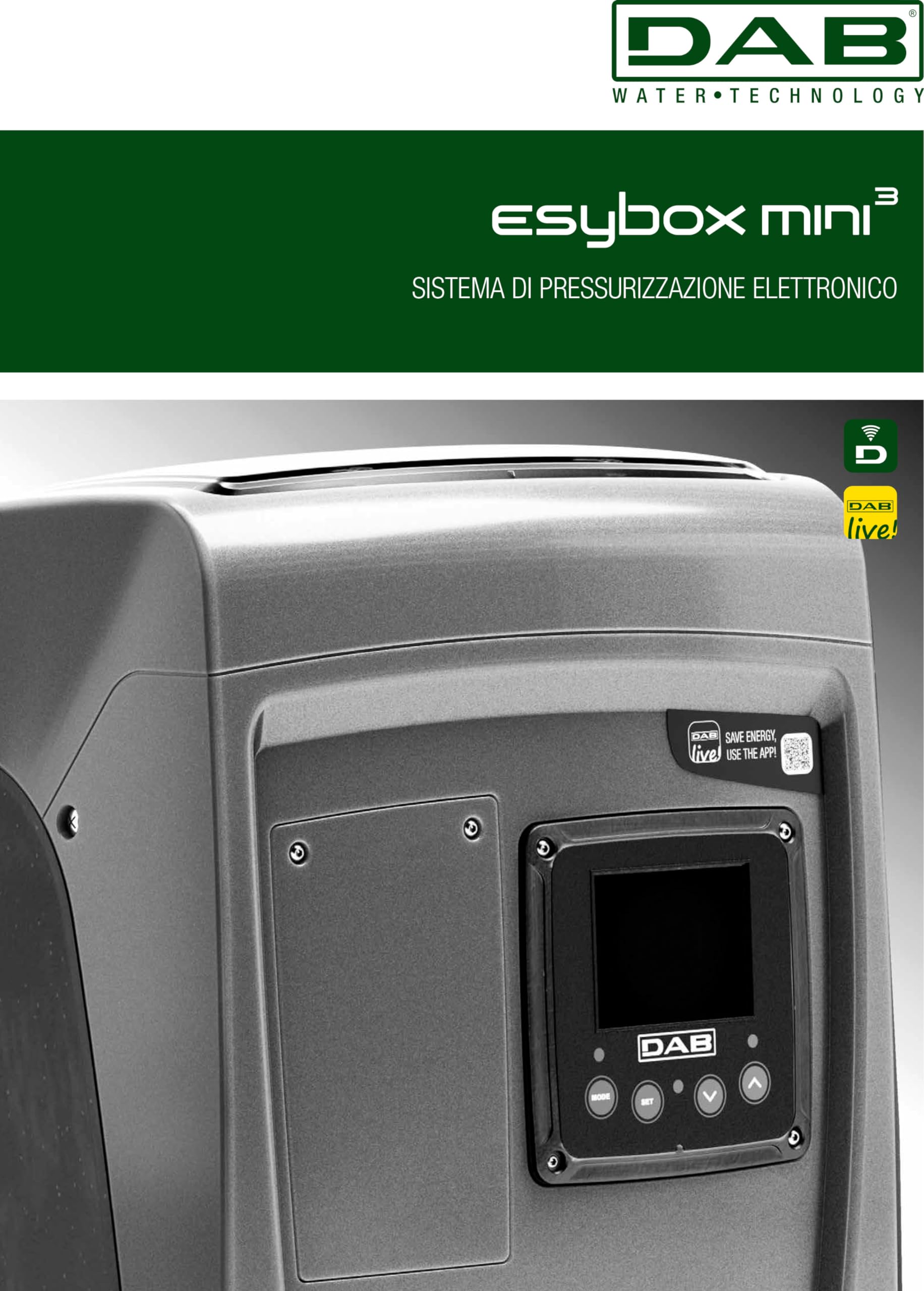DAB ESYBOX MINI 3 Pompa autoadescante elettronica inverter pressurizzazione
