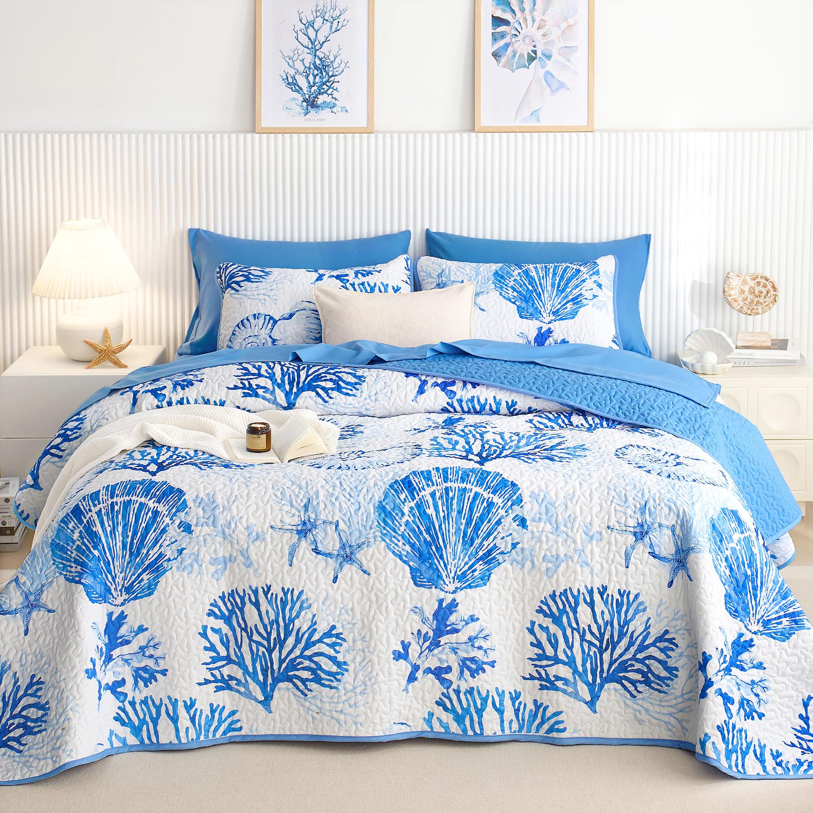 Wake In Cloud Coastal Quilt Set