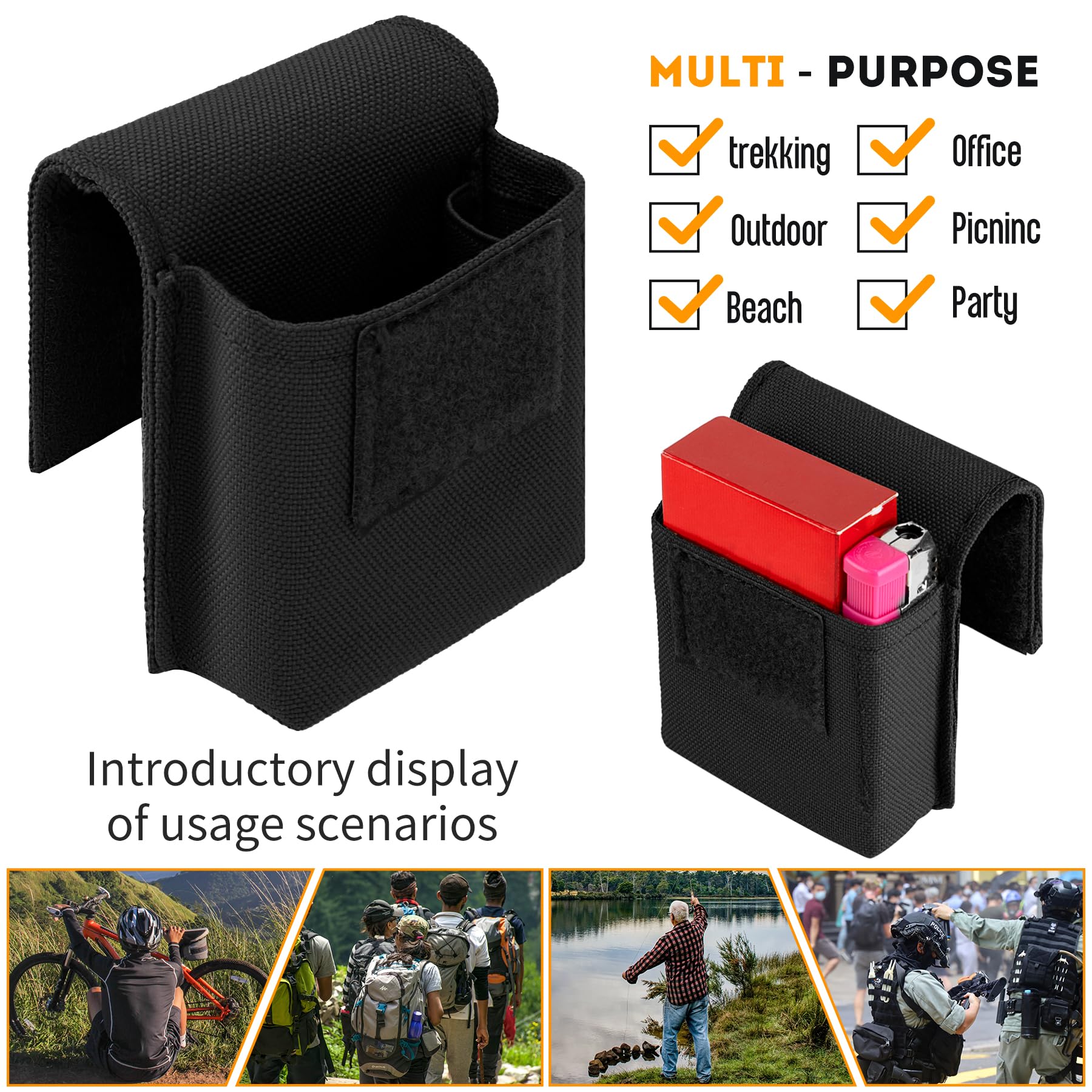tactical cigarette case Amazon.com: bvya Tactical Cigarette Case Holster with Lighter Slot Mini  Cigar Belt Waist Pack : Health & Household