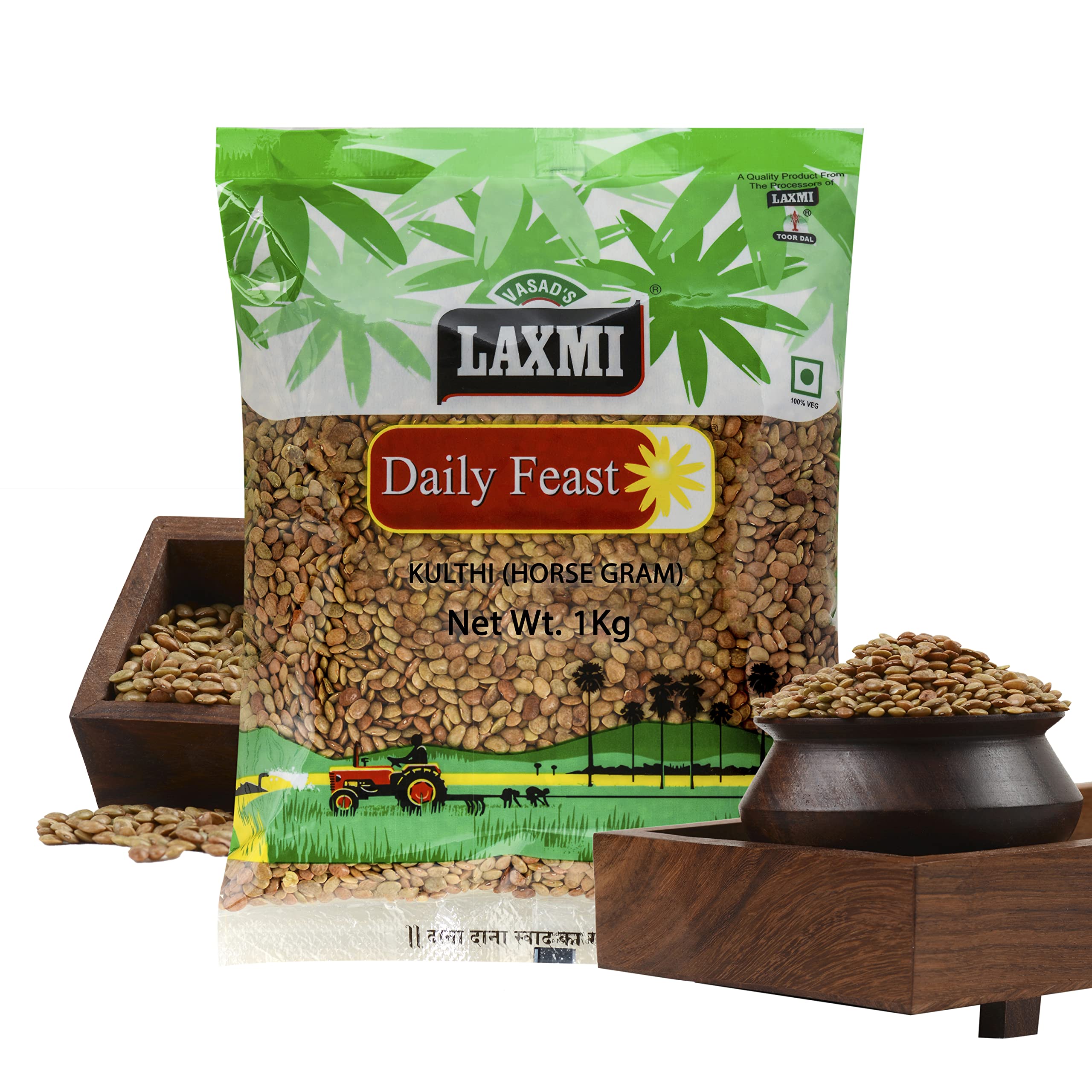 Laxmi Daily Feast Kulthi 1 Kg | Brown Horse Gram | Kulthi Beans | Gahat - (Pack of 1) (B09FSFYQVW) Amazon Price History, Amazon Price Tracker