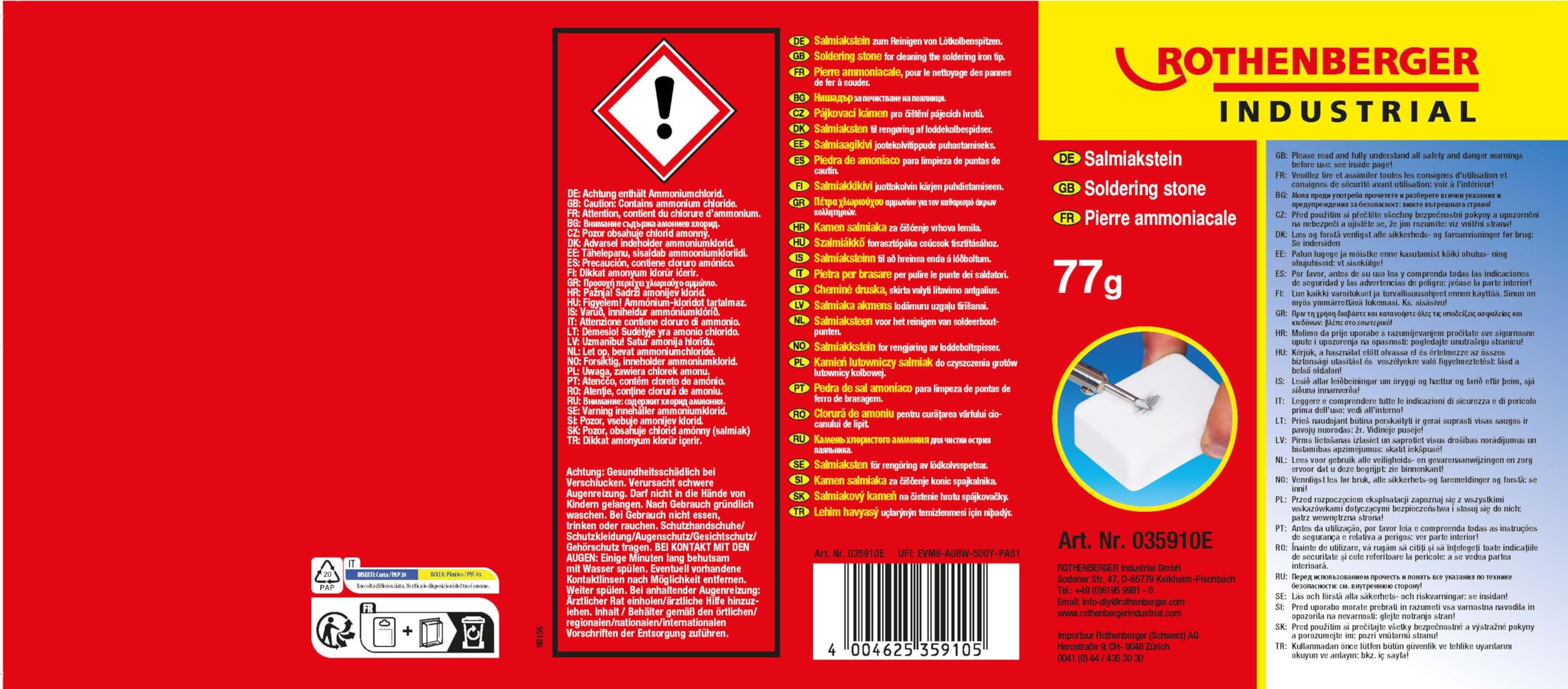 PIETRA FOCAIA ECONOMICA Per Detonatore Striker Strumento Per Saldatura Sacchetti EUR 8,76 - Foto 9