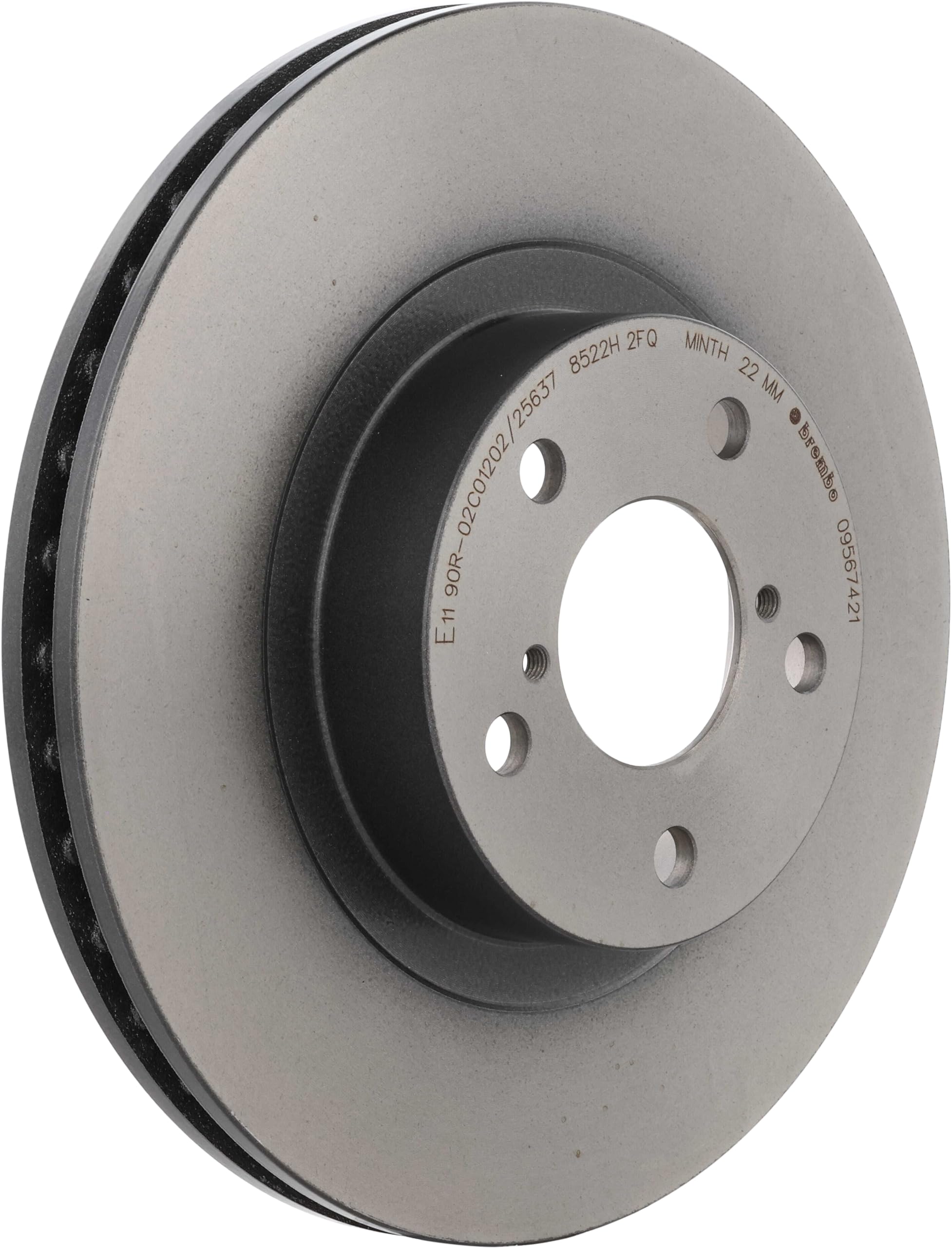 Brembo 09.5674.21 Przednia tarcza hamulcowa z lakierem UV, liczba 2