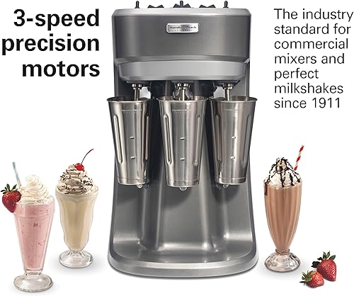 Miniatura 3 de Hamilton Beach HMD200 - Mezclador de bebidas comercial de un solo husillo de 120 V