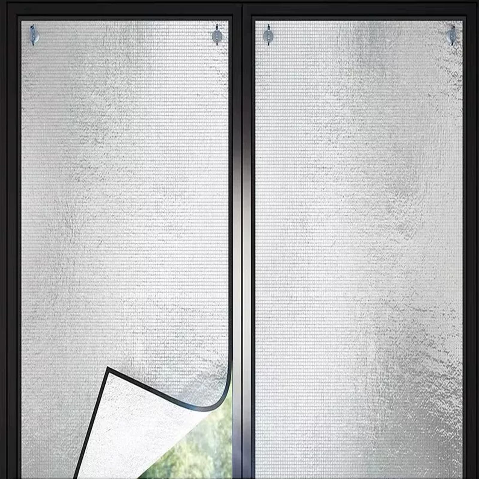 Reusable Opaque Window Film Anti UV Glass Film for Sun Room/Office/Home (110x220cm)