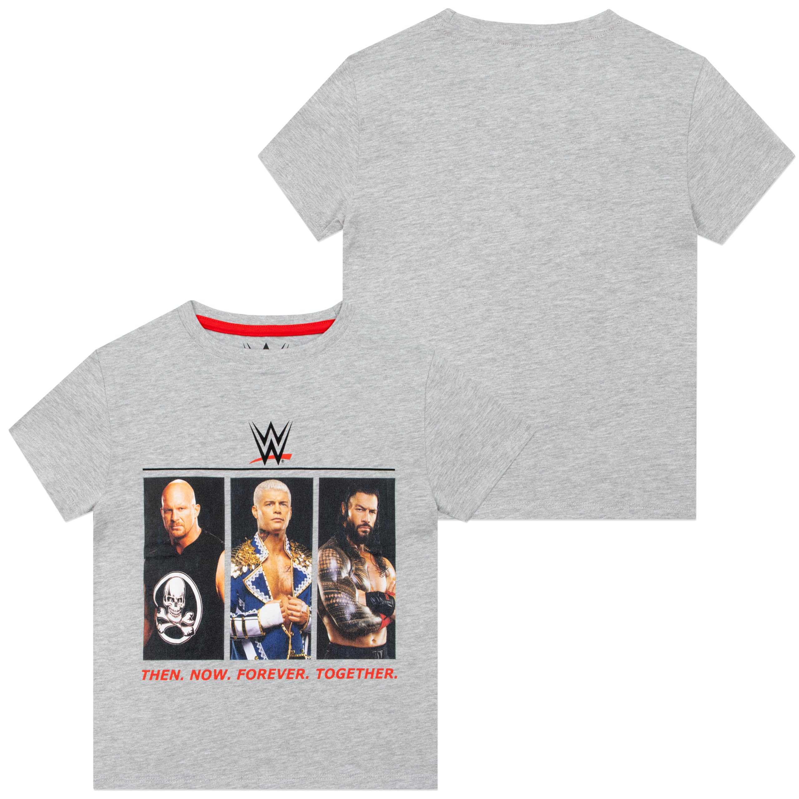 WWE Pyjama Court Enfant, Ensemble T-Shirt A Manches Courtes Et Short pour Garçon, Pyjama De Catch pour Garçon