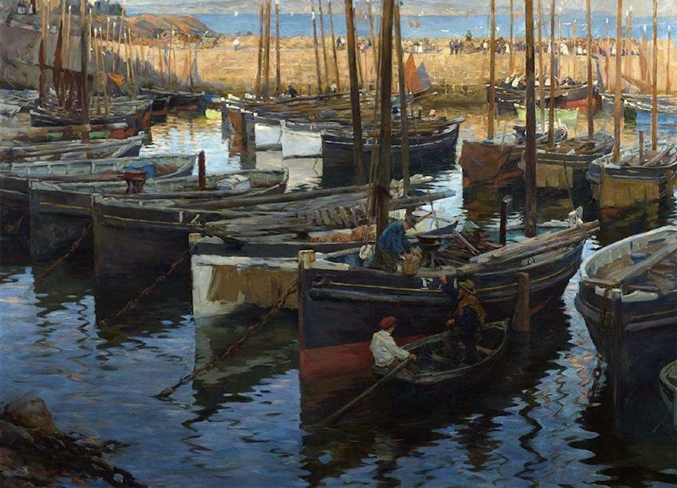 Posteriik No Frame Vintage Print Pop Art Landscape Artwork Il Sicuro Stanhope Alexander Forbes Art Prints For Office Home Decor 60X90cm