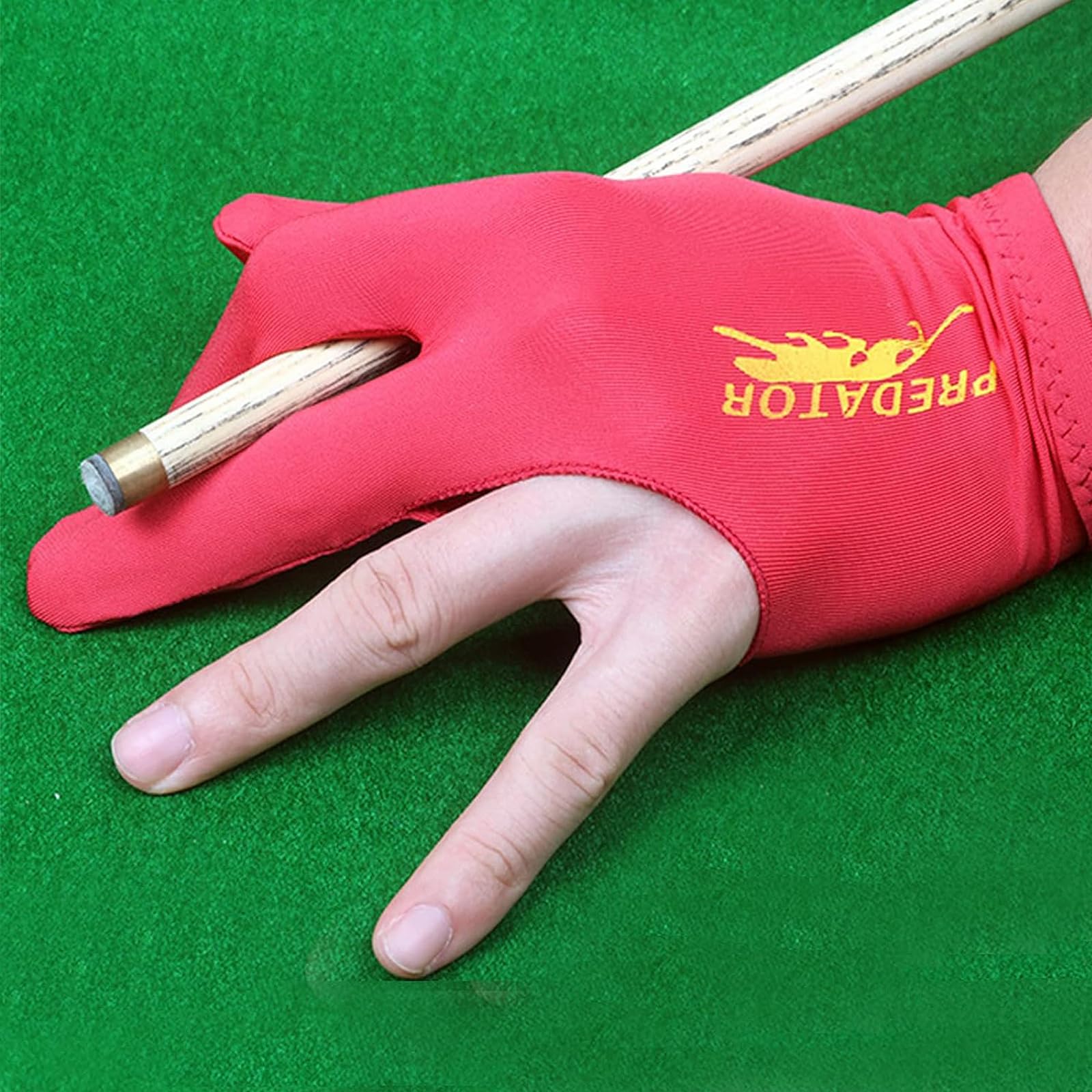 6Pcs Guantes de Billar Mano Puente Izquierda，Guante de Billar,Tokaneit Guante de Billar,Guantes de Billar, Unisex, elásticos, para Accesorios de Billar