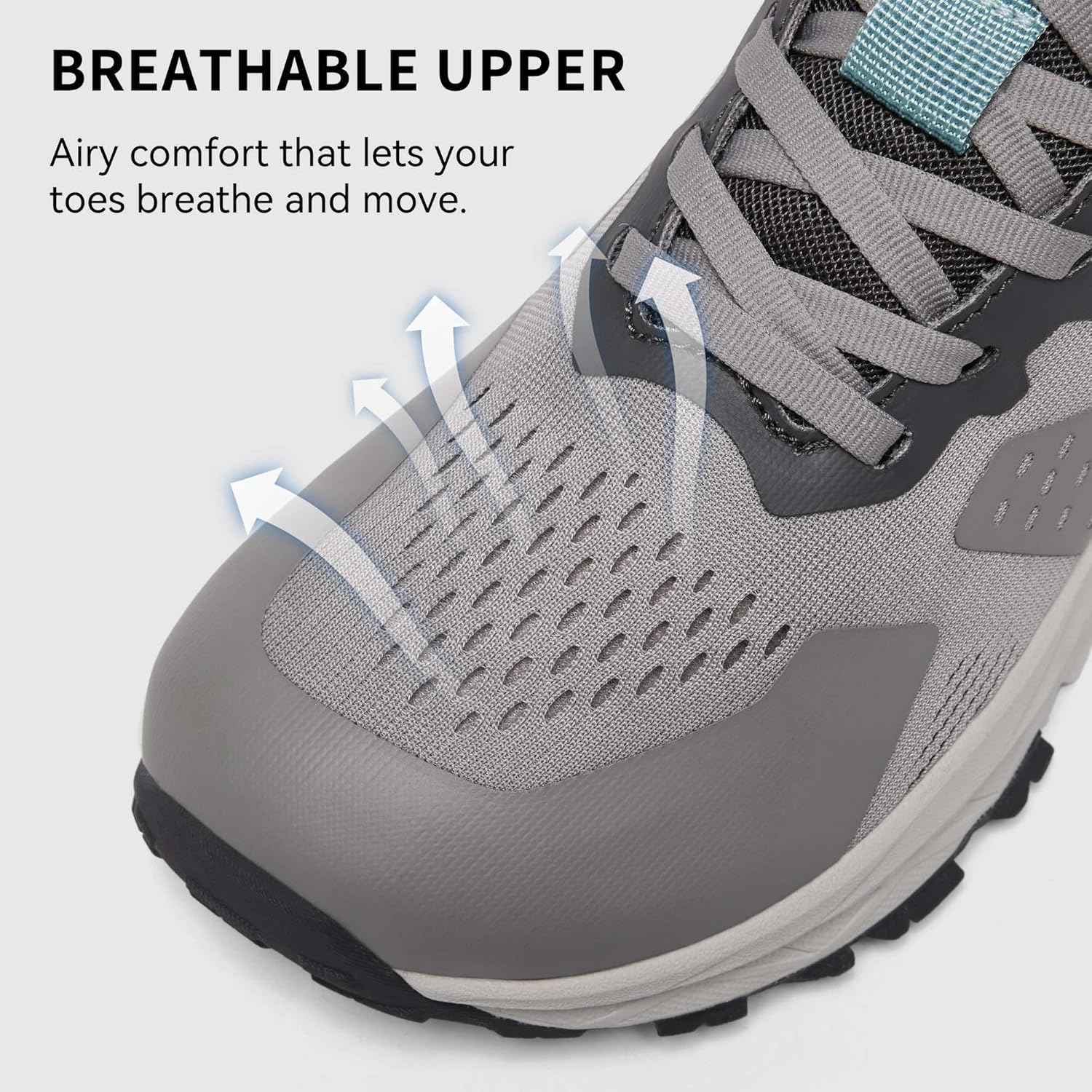 Wide Toe Box Shoes Women, Arch Support Ultralight Non Slip Sneakers for Walking Running Workout Gym Tennis,Balanced Cushion Diabetic Footwear - Image 4