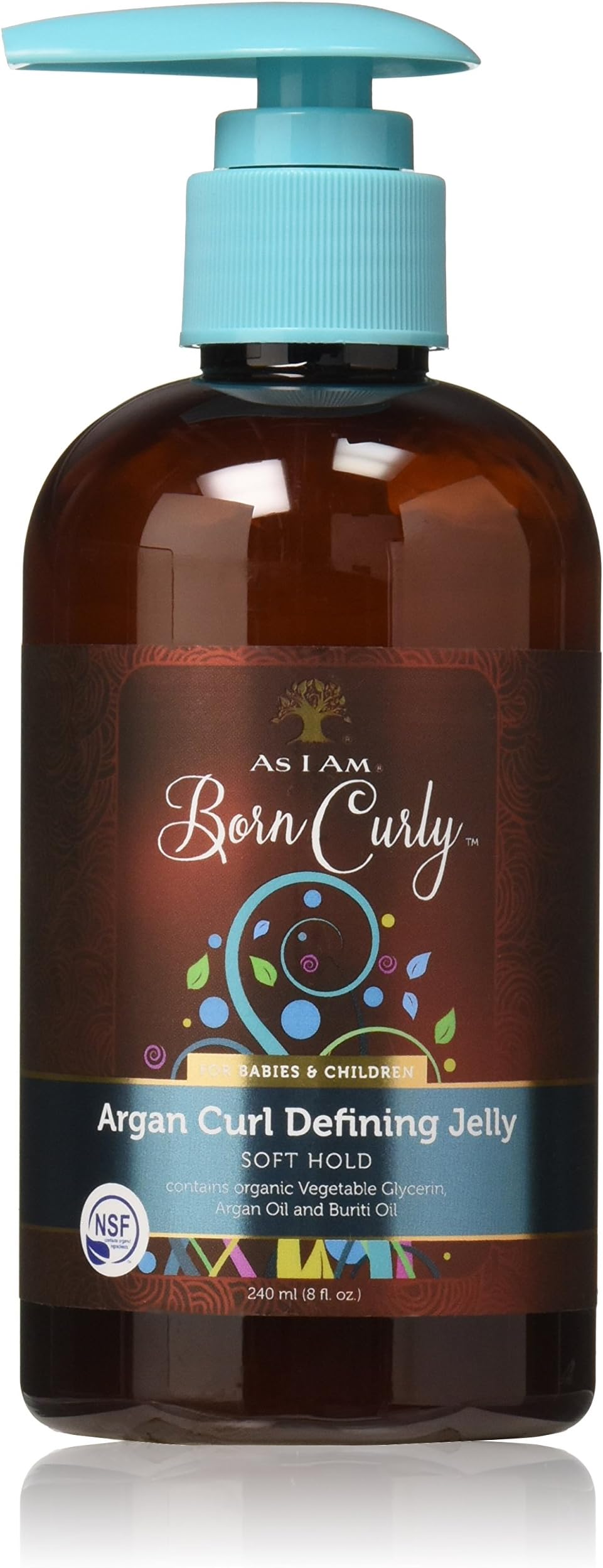 Born Curly for Babies and Children Argan Curl Defining Jelly, 8 Ounce