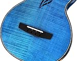 Enya Tenor Ukulele All Solid Flame Maple Ukulele with Built-in AcousticPlus Pickup and Deluxe Ukulele Case(EUT-E6/BU)