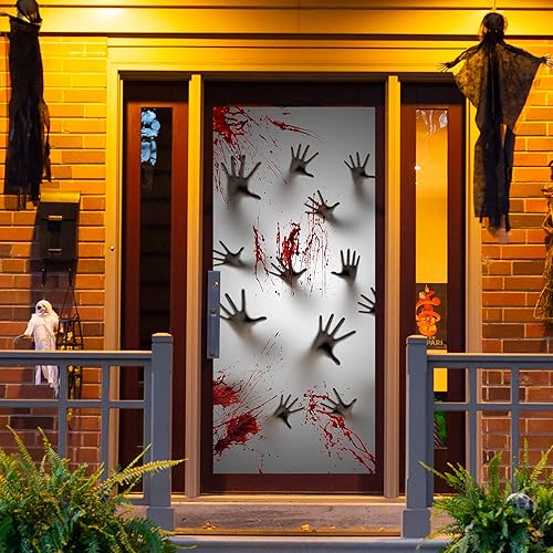 JOYIN Halloween Haunted House Decoration Window Door Cover Zombie Hands
