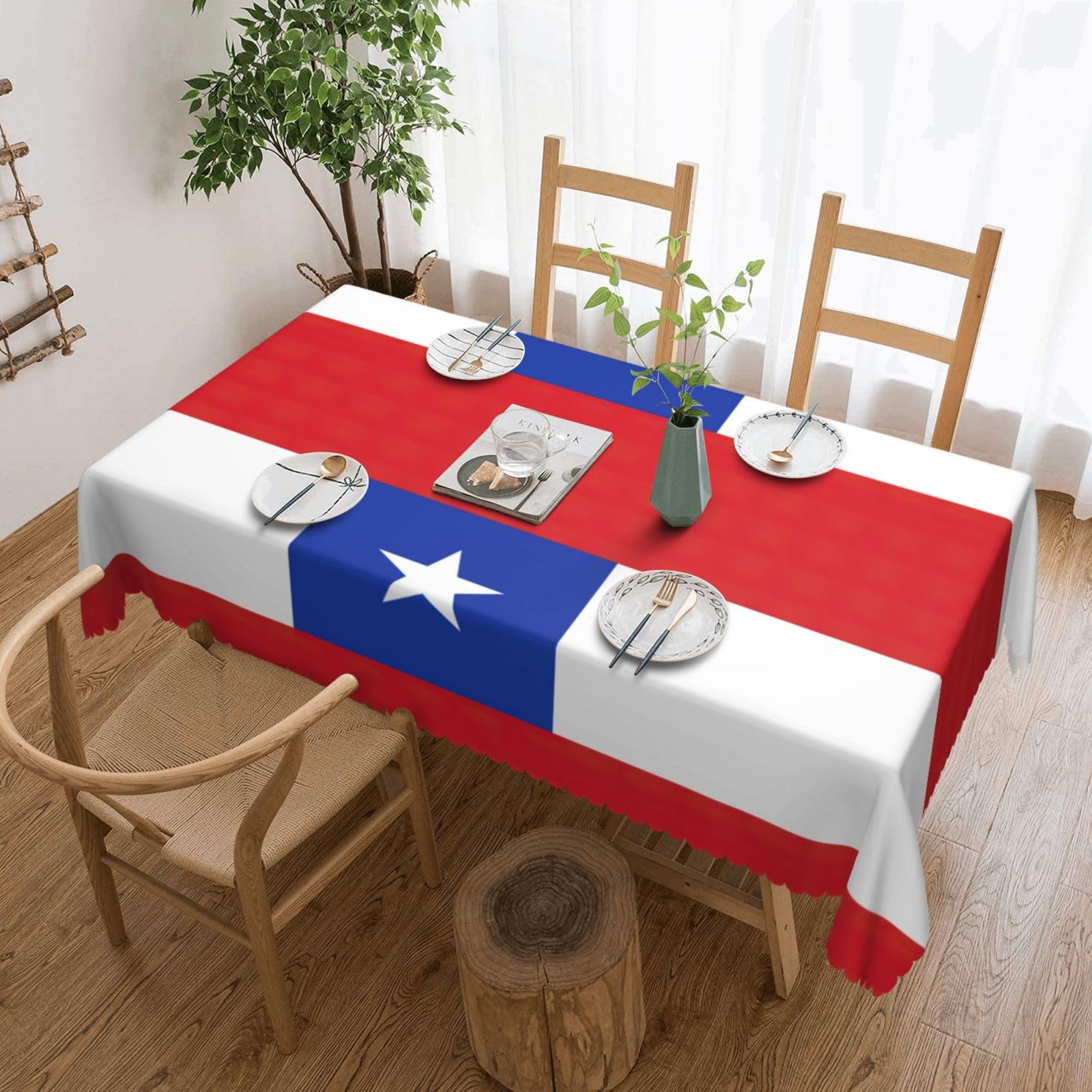 Nappe Chili tissu imprimé drapeau pour événement et pique-nique