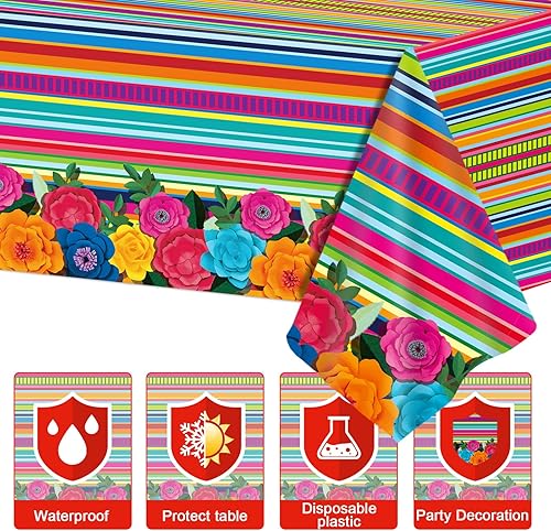 Miniatura 4 de Suministros de decoración de fiesta mexicana, platos, servilletas, juego de vajilla de fiesta mexicana, juego de vajilla desechable para Cinco de